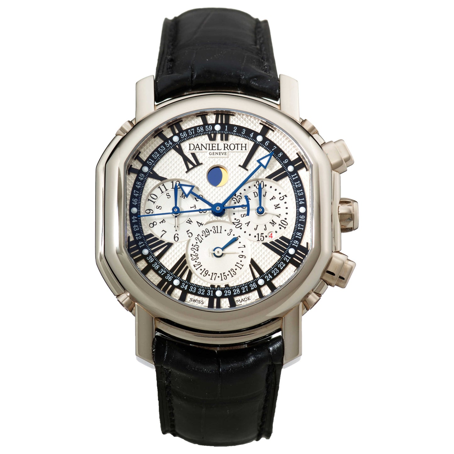 Front view of Daniel Roth Perpetual Calendar Men's Automatic Watch 379-Y-60-192-CN-BD