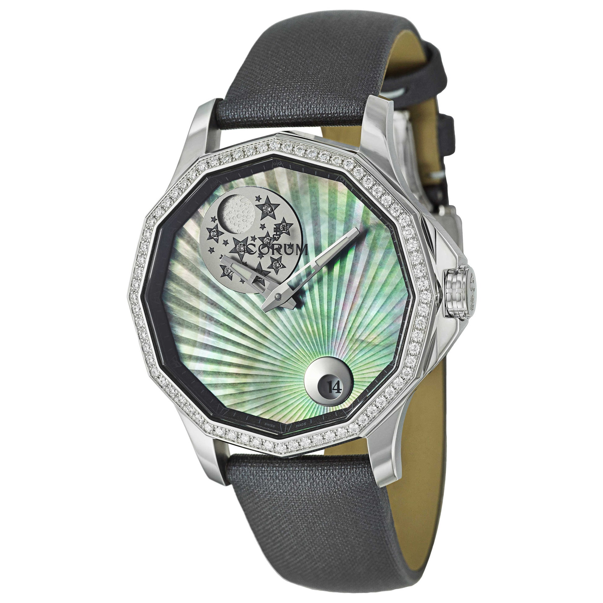 Front view of Corum Admiral's Cup Women's Automatic Watch 384-101-47-F149-AN01