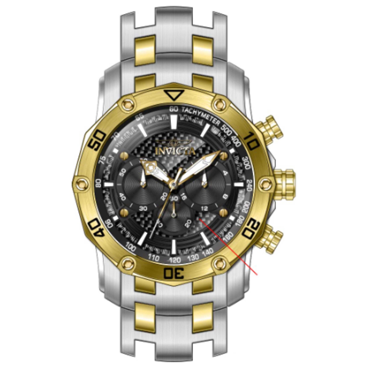 Front view of Invicta Pro Diver Men's Quartz Watch 38448