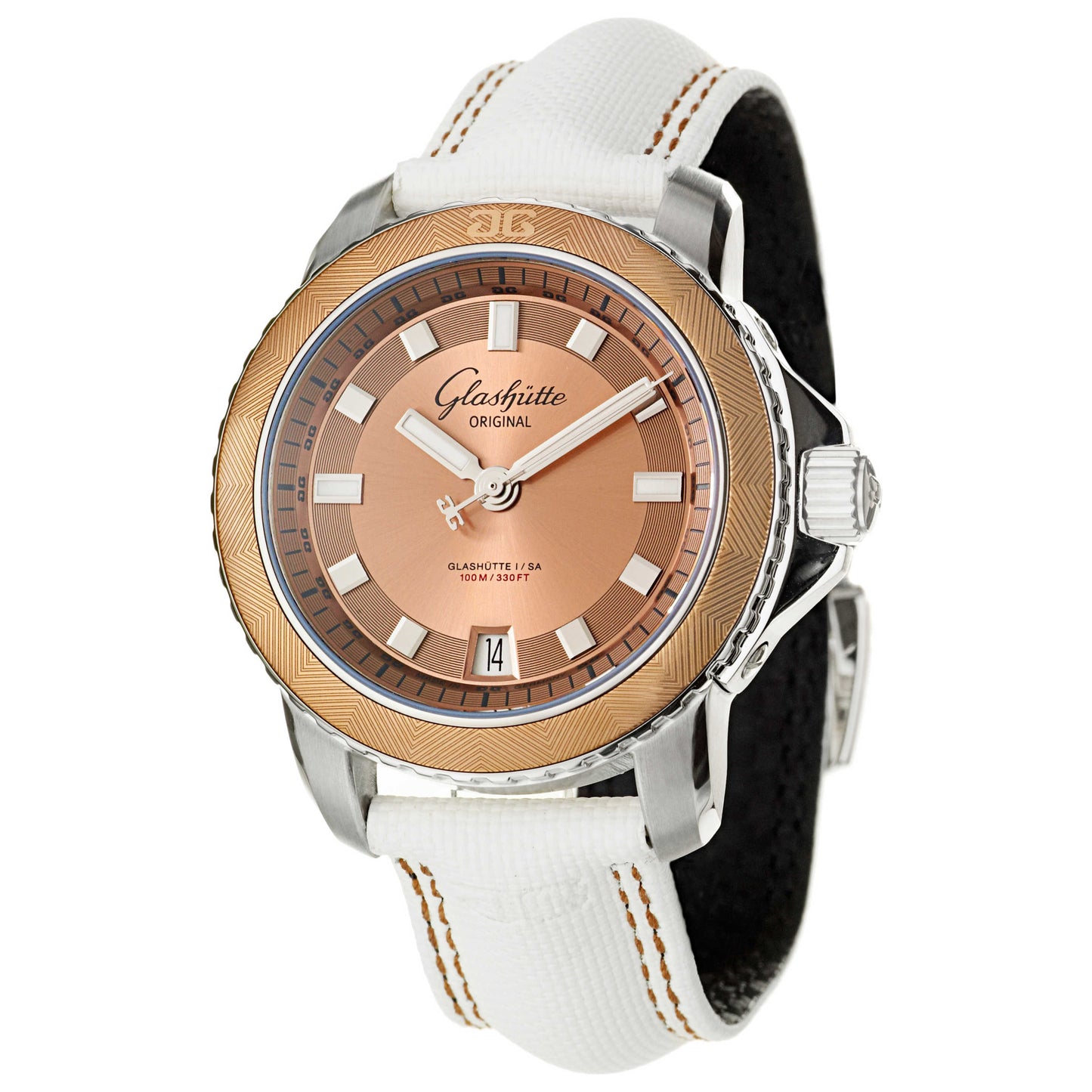 Front view of Glashutte Sport Evolution Men's Automatic Watch 39-21-01-02-04
