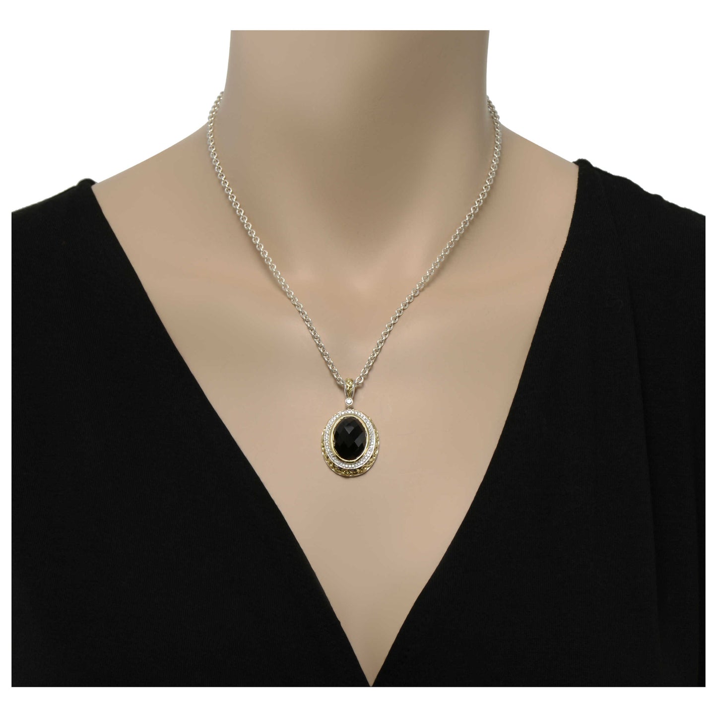 Charles Krypell Elegant Women's Necklace 4-6421-SSPNLD - Image #2