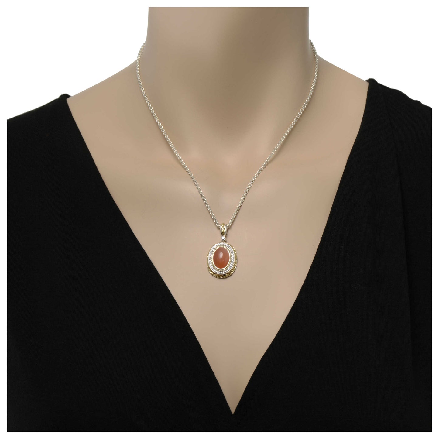 Charles Krypell Elegant Women's Necklace 4-6424-SPCHMD - Image #2