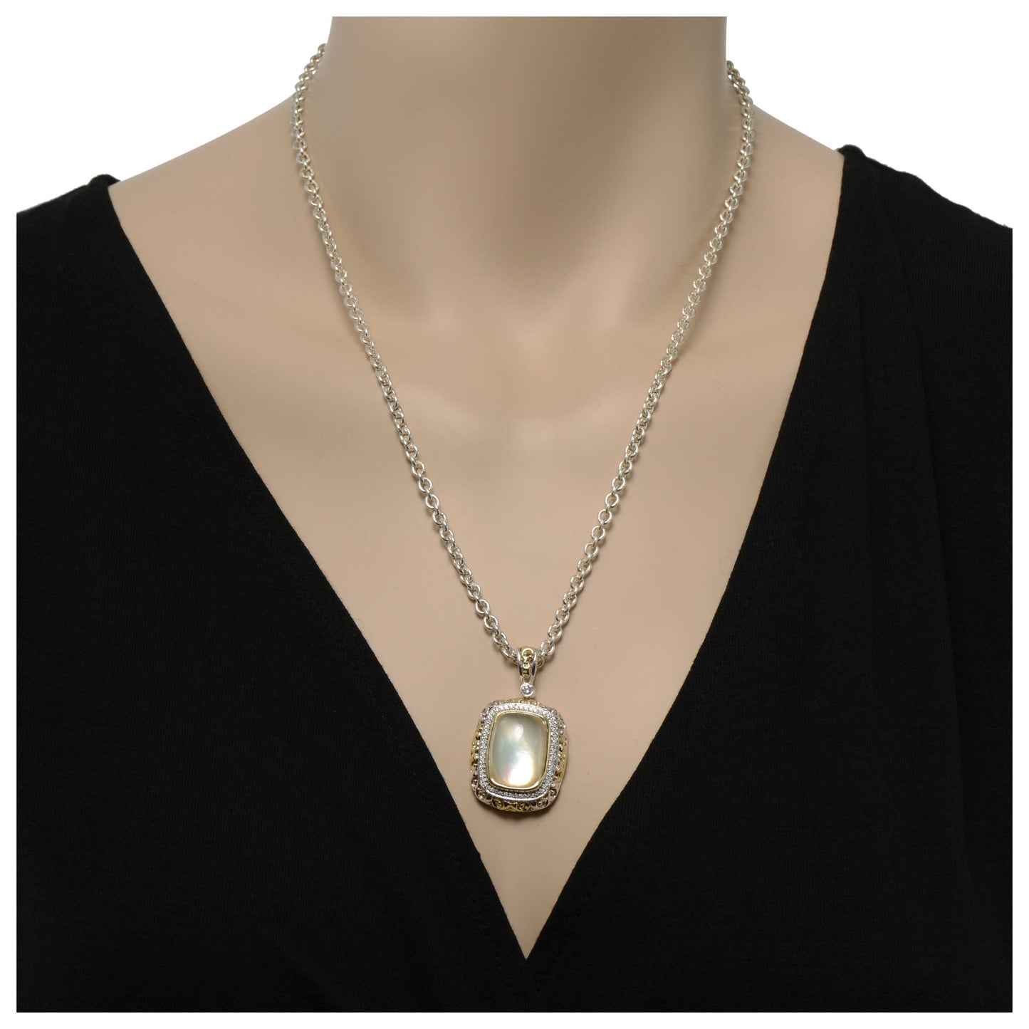 Charles Krypell Elegant Women's Necklace 4-6512-SWMPD - Image #2