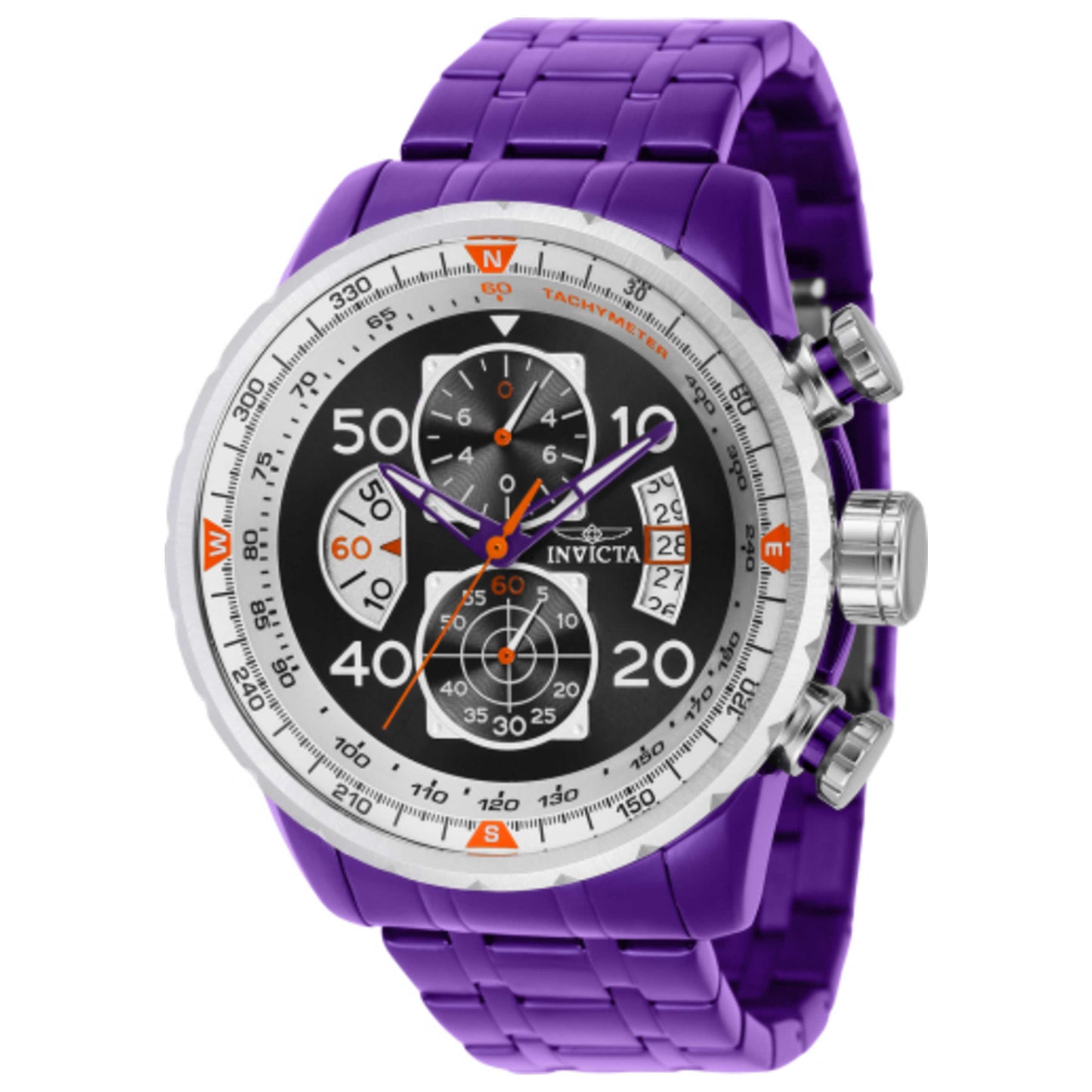 Front view of Invicta Aviator Men's Quartz Watch 40708
