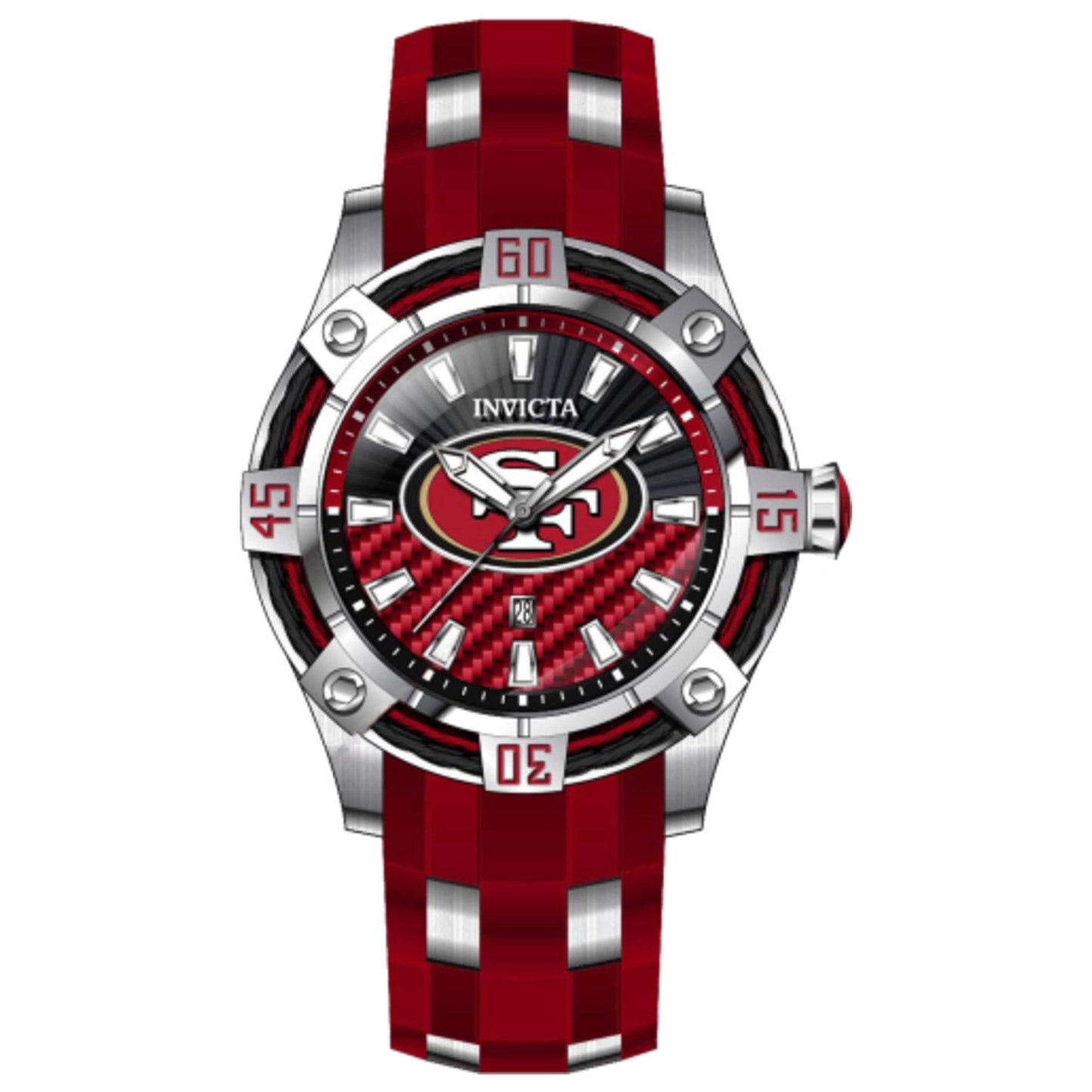 Front view of Invicta NFL Men's Quartz Watch 42063