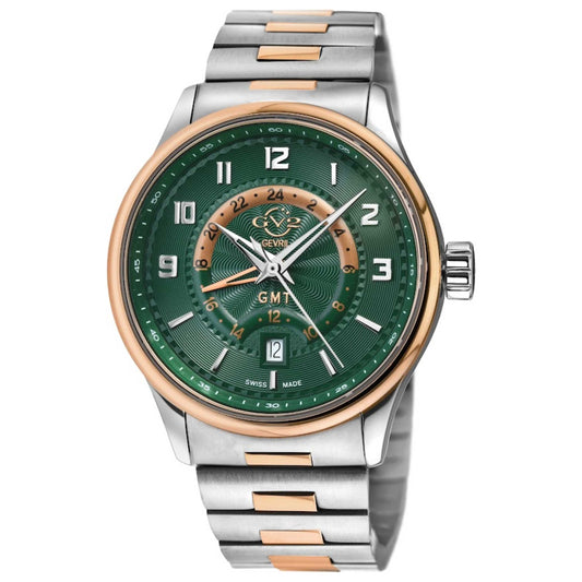 Front view of GV2 by Gevril Giromondo Men's Quartz Watch 42304B
