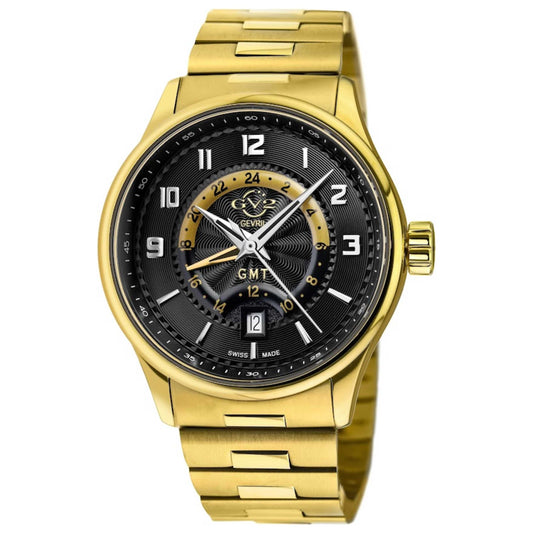 Front view of GV2 by Gevril Giromondo Men's Quartz Watch 42306B