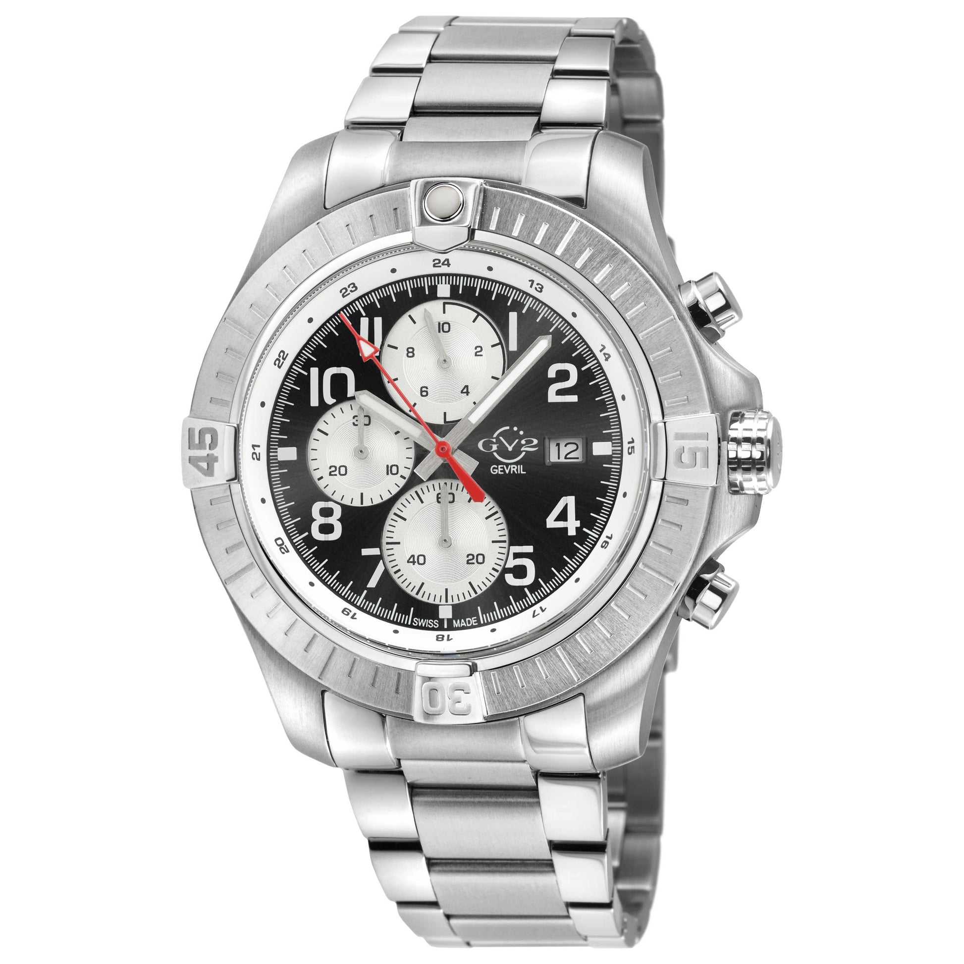 Front view of GV2 by Gevril T38 Men's Quartz Watch 42800B