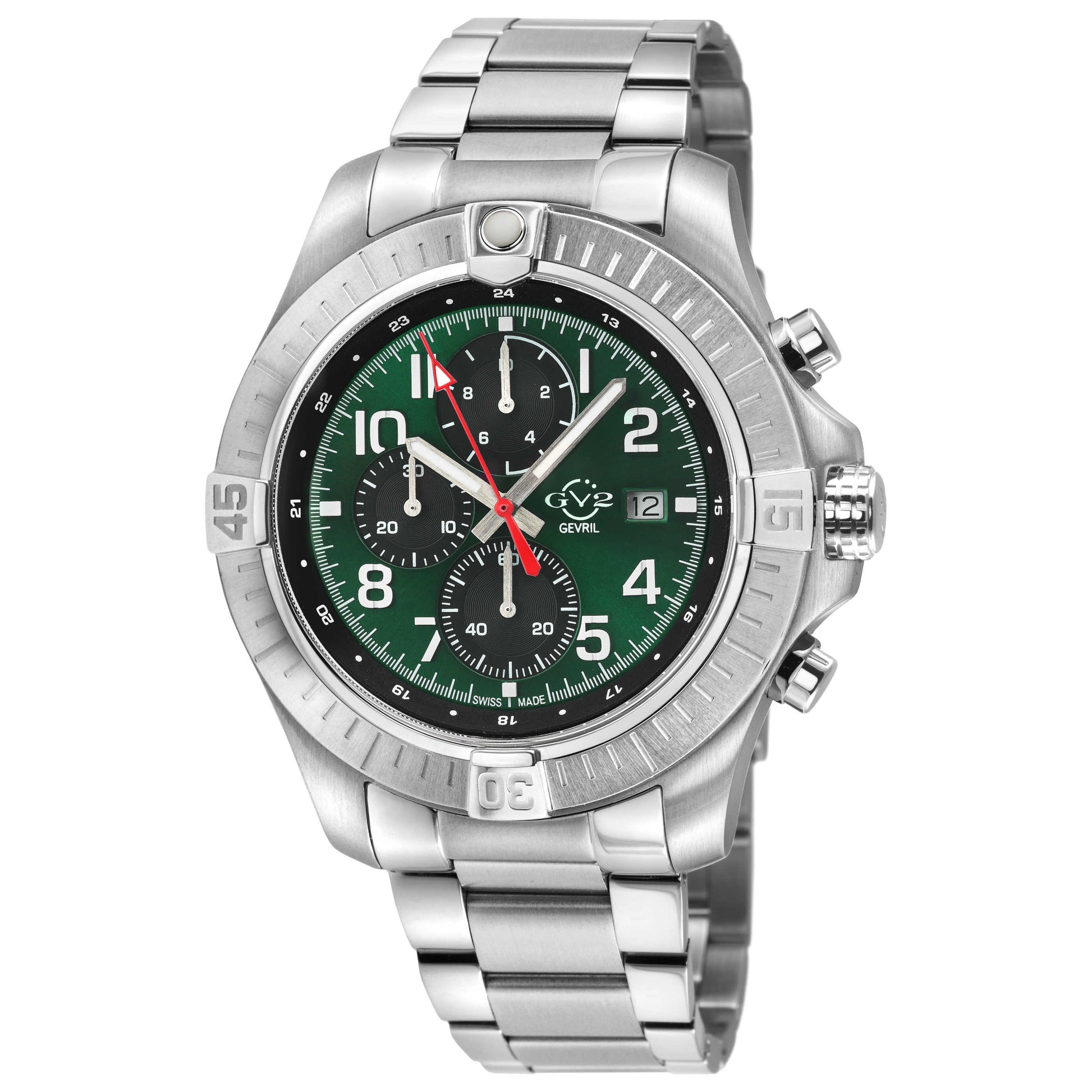 Front view of GV2 by Gevril T38 Men's Quartz Watch 42802B