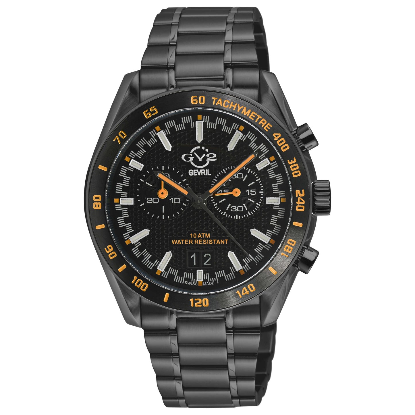 Front view of GV2 by Gevril Freccia Men's Quartz Watch 42902B