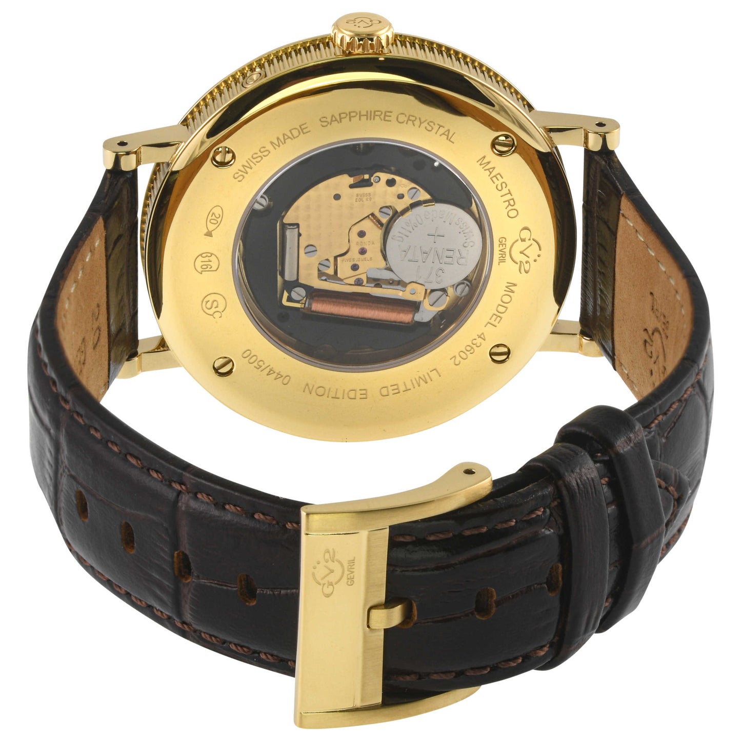 GV2 by Gevril Maestro Men's Quartz Watch 43602 - Image #2