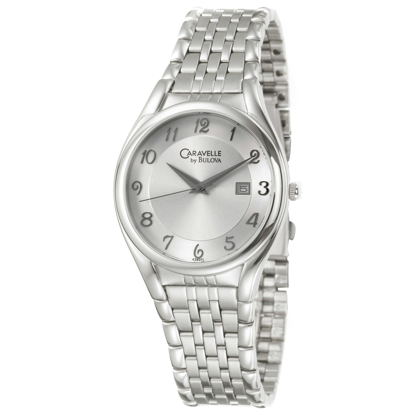Front view of Caravelle Bracelet Men's Quartz Watch 43B011