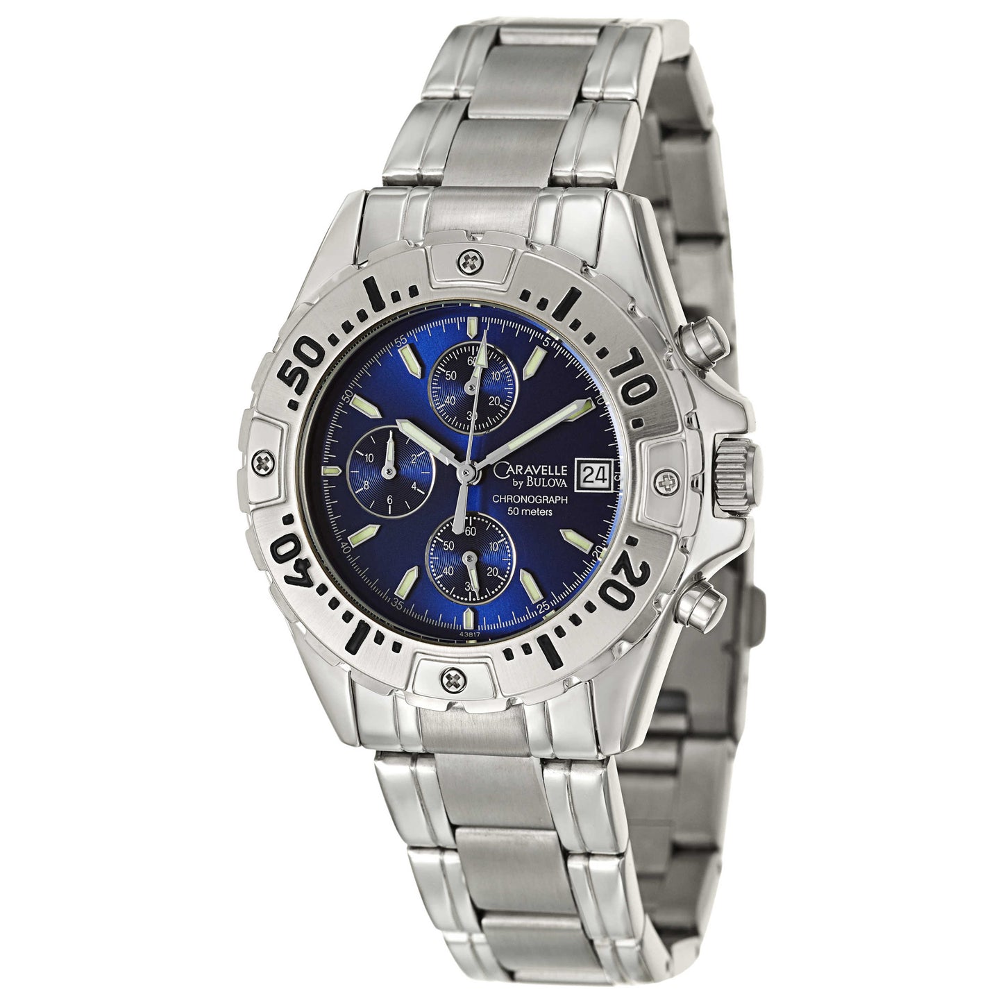 Front view of Caravelle Sport Men's Japanese Quartz (Battery-Powered) Watch 43B17