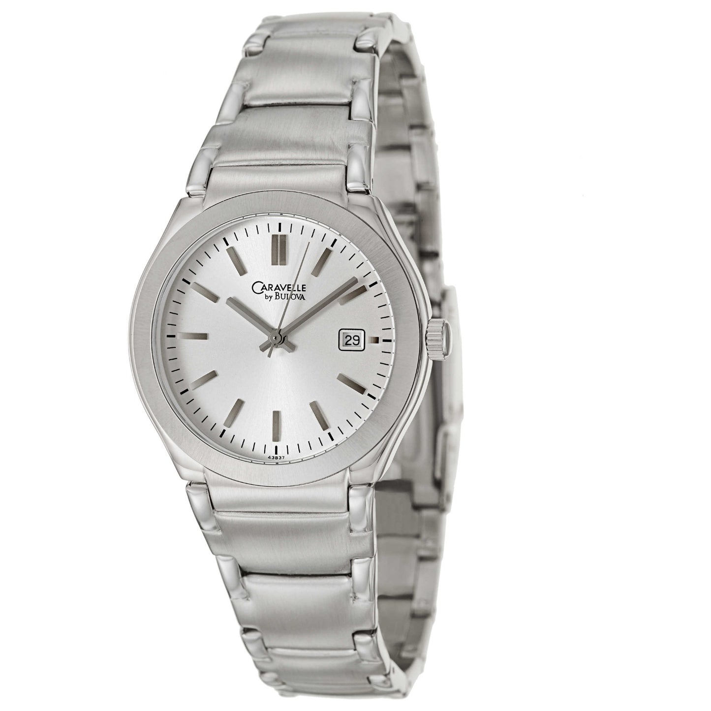 Front view of Caravelle Dress Men's Japanese Quartz (Battery-Powered) Watch 43B37