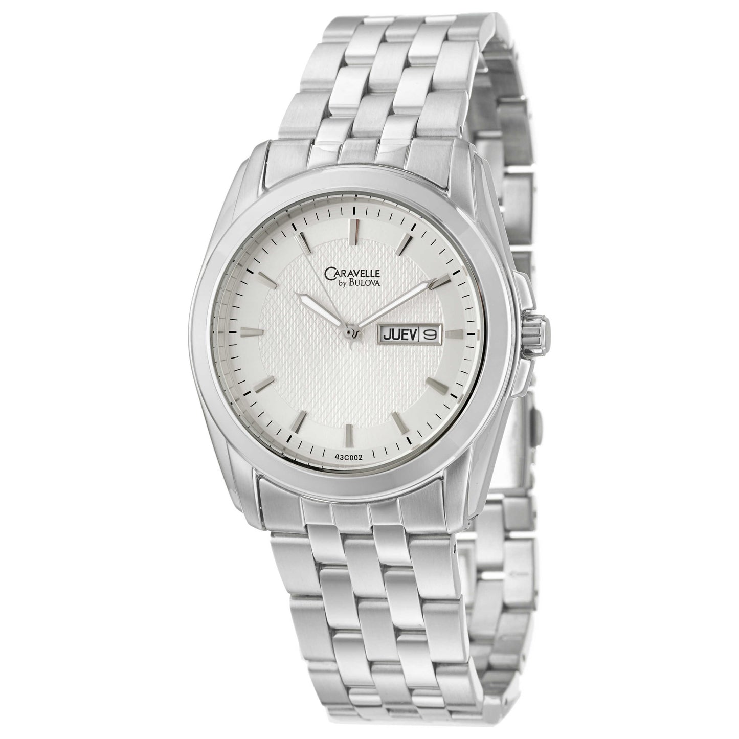 Front view of Caravelle Bracelet Men's Quartz Watch 43C002