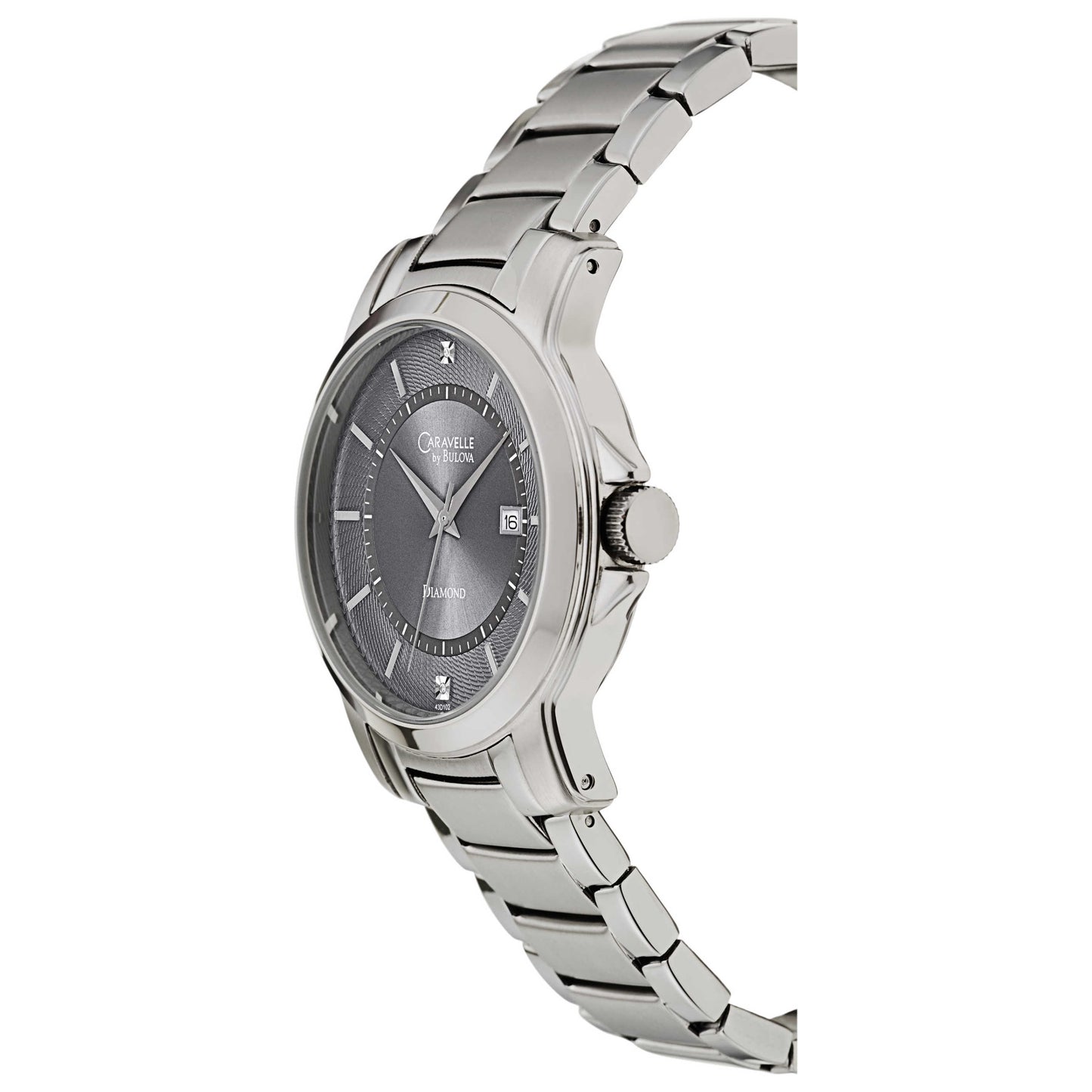 Caravelle Diamond Men's Japanese Quartz (Battery-Powered) Watch 43D102 - Image #4