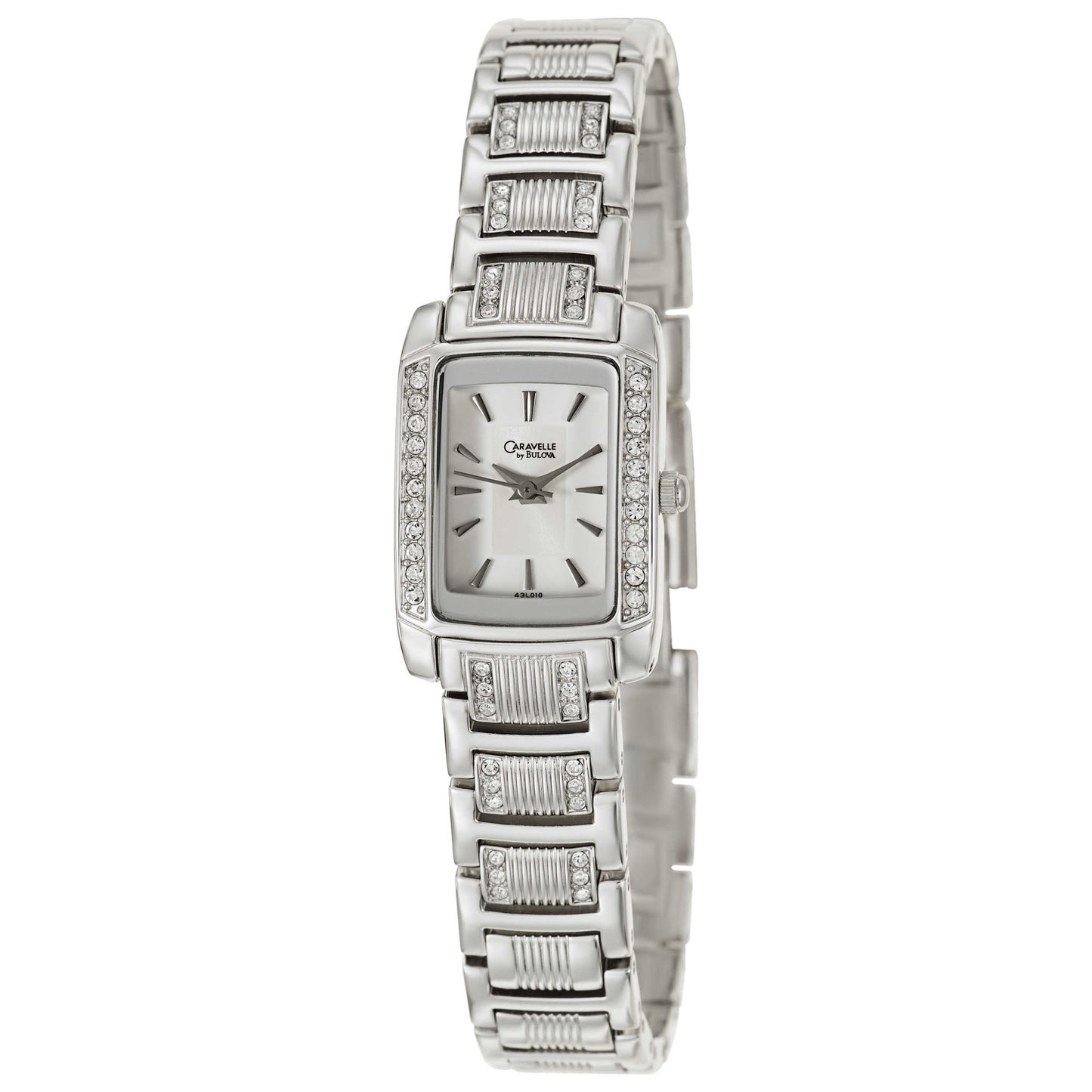 Front view of Caravelle Crystal Women's Japanese Quartz (Battery-Powered) Watch 43L010