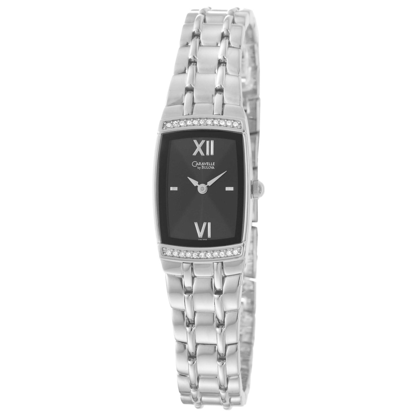 Front view of Caravelle Crystal Women's Quartz Watch 43L109