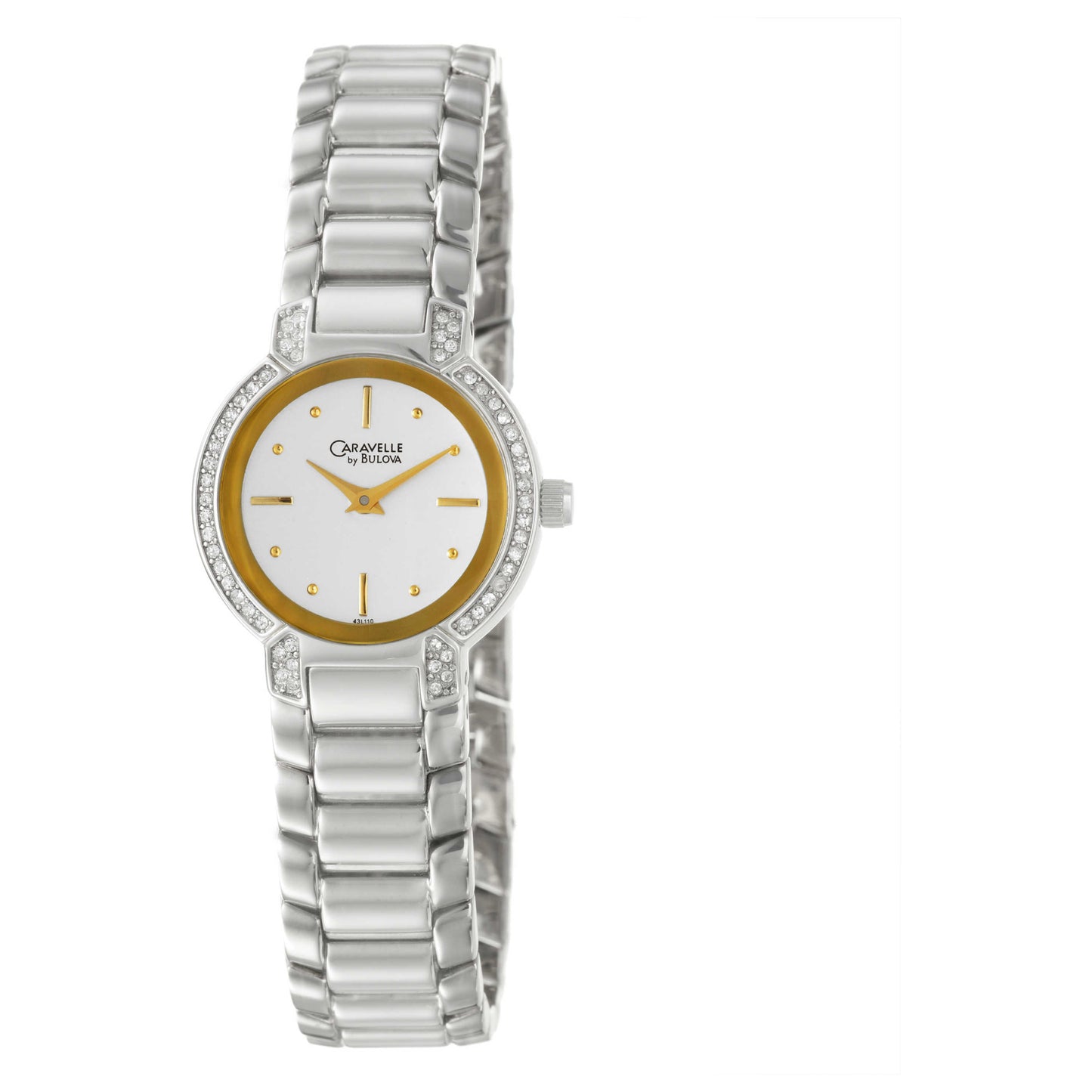 Front view of Caravelle Crystal Women's Quartz Watch 43L110