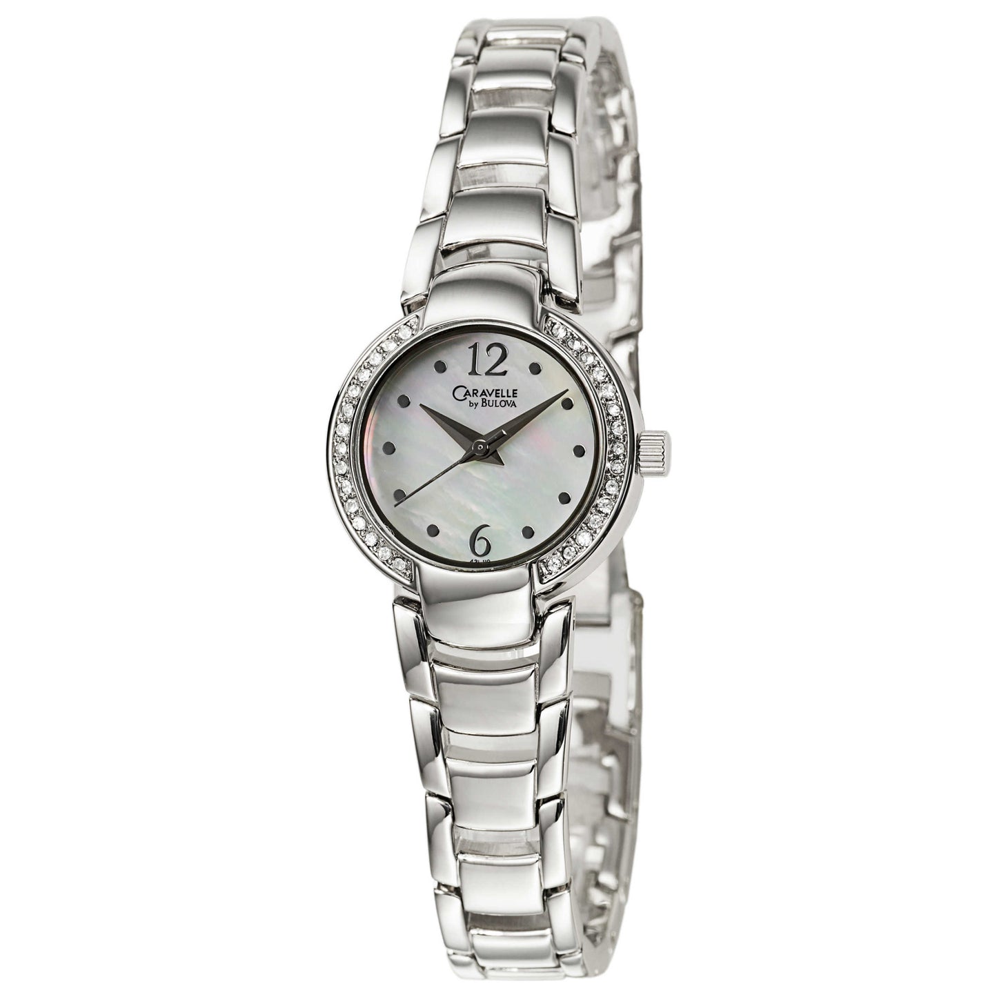 Front view of Caravelle Crystal Women's Quartz Watch 43L119