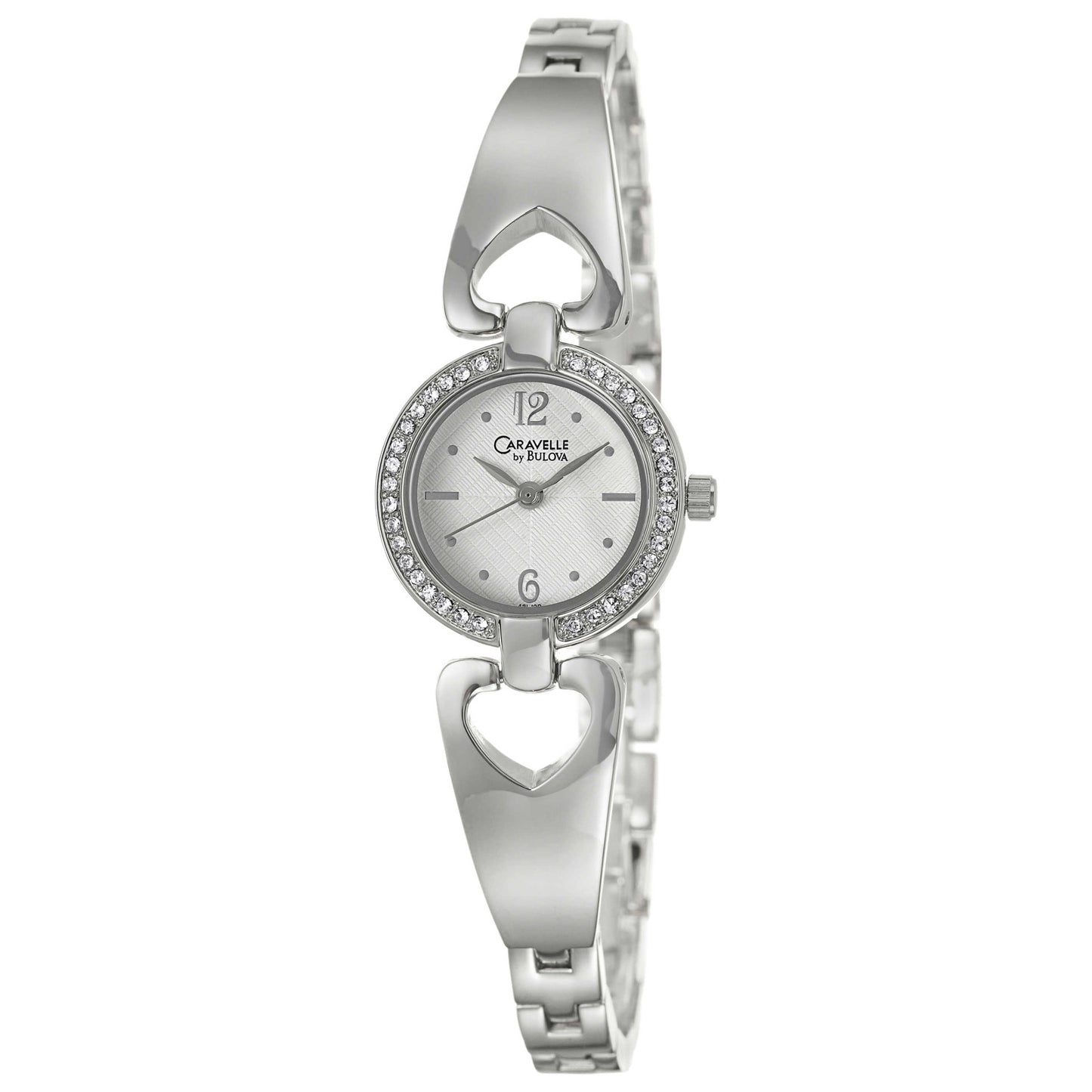 Front view of Caravelle Crystal Women's Quartz Watch 43L120