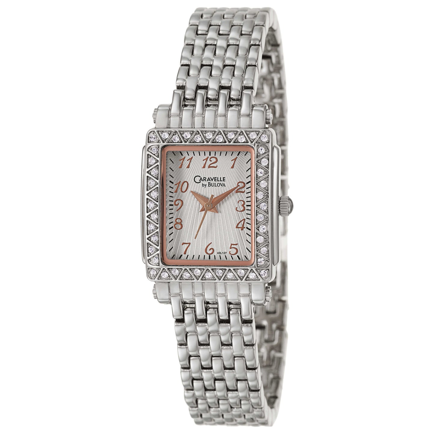 Front view of Caravelle Crystal Women's Japanese Quartz (Battery-Powered) Watch 43L127