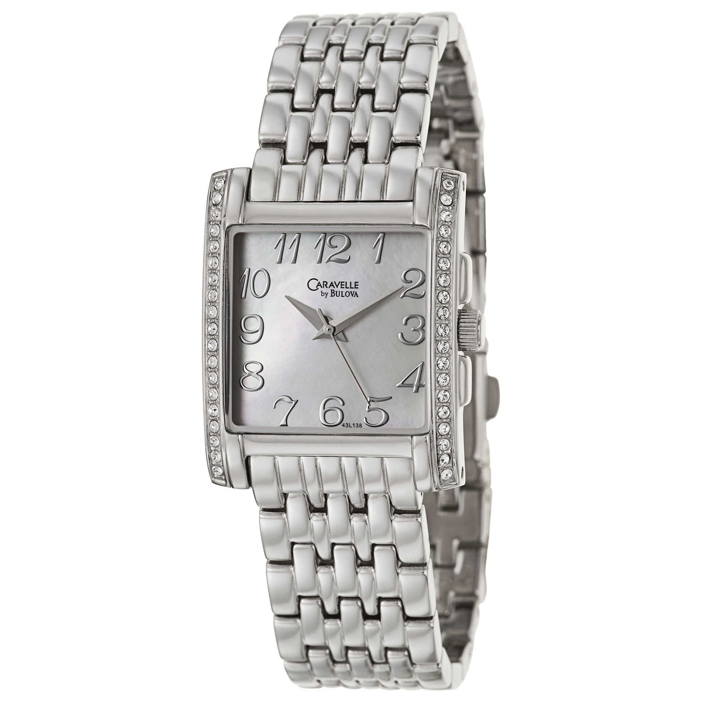 Front view of Caravelle Crystal Women's Japanese Quartz (Battery-Powered) Watch 43L138