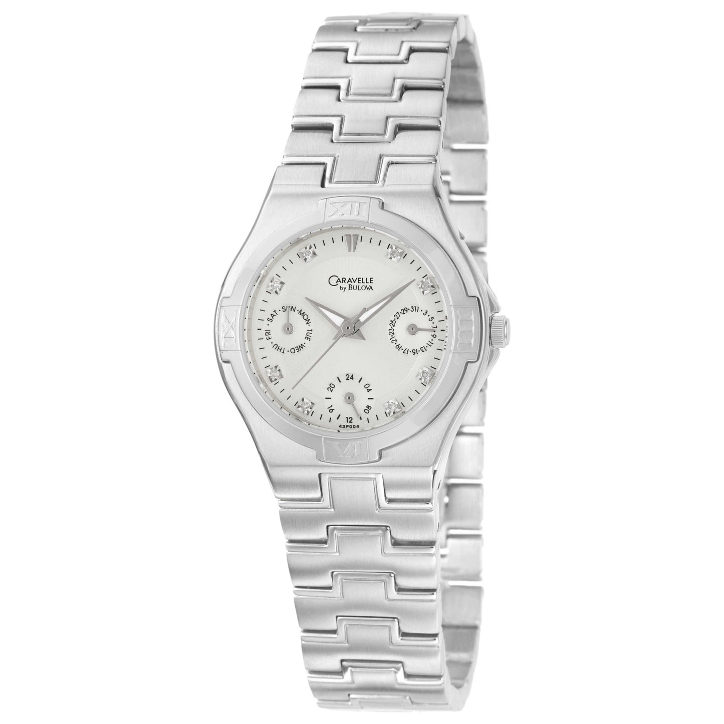 Front view of Caravelle Diamond Women's Quartz Watch 43P004