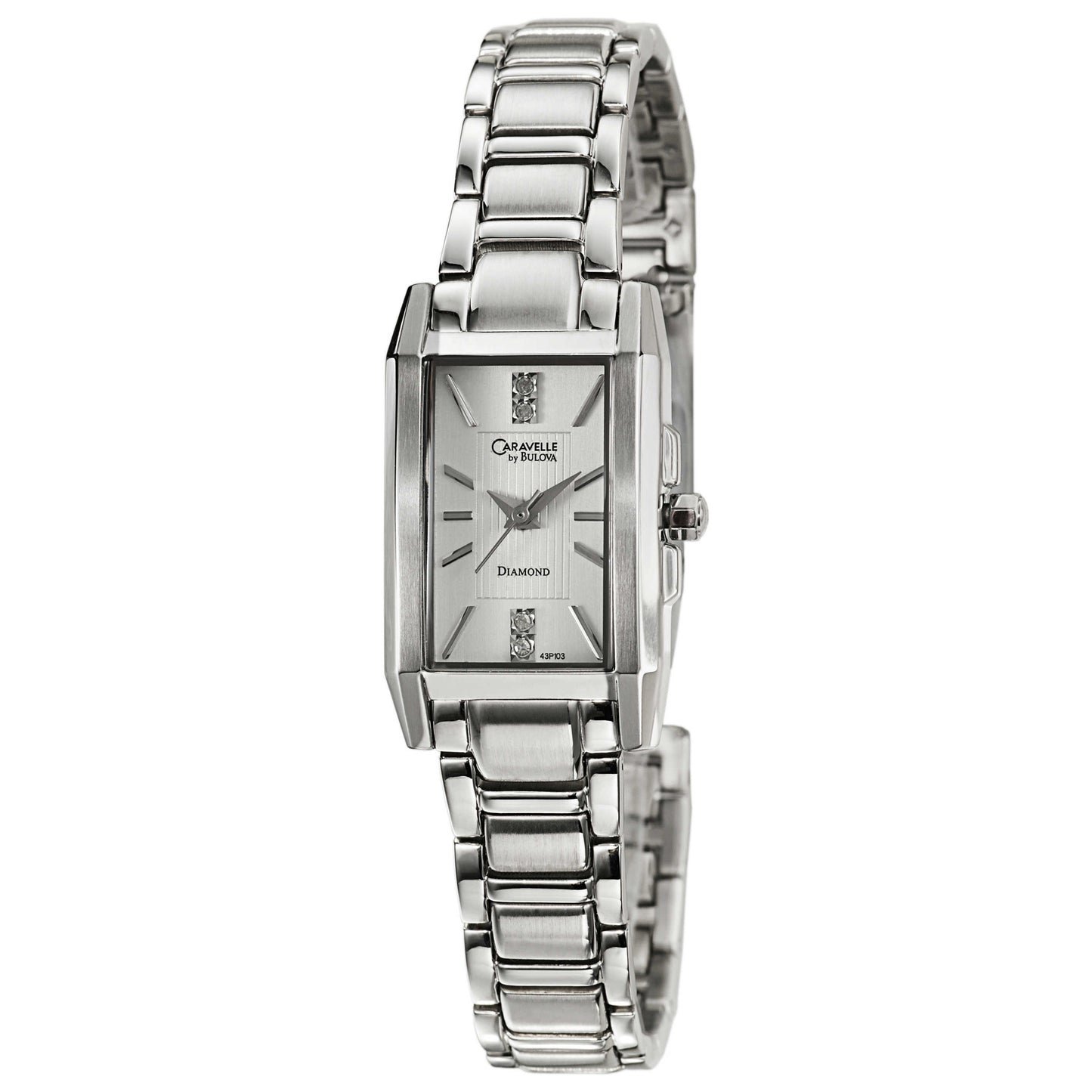 Front view of Caravelle Diamond Women's Quartz Watch 43P103