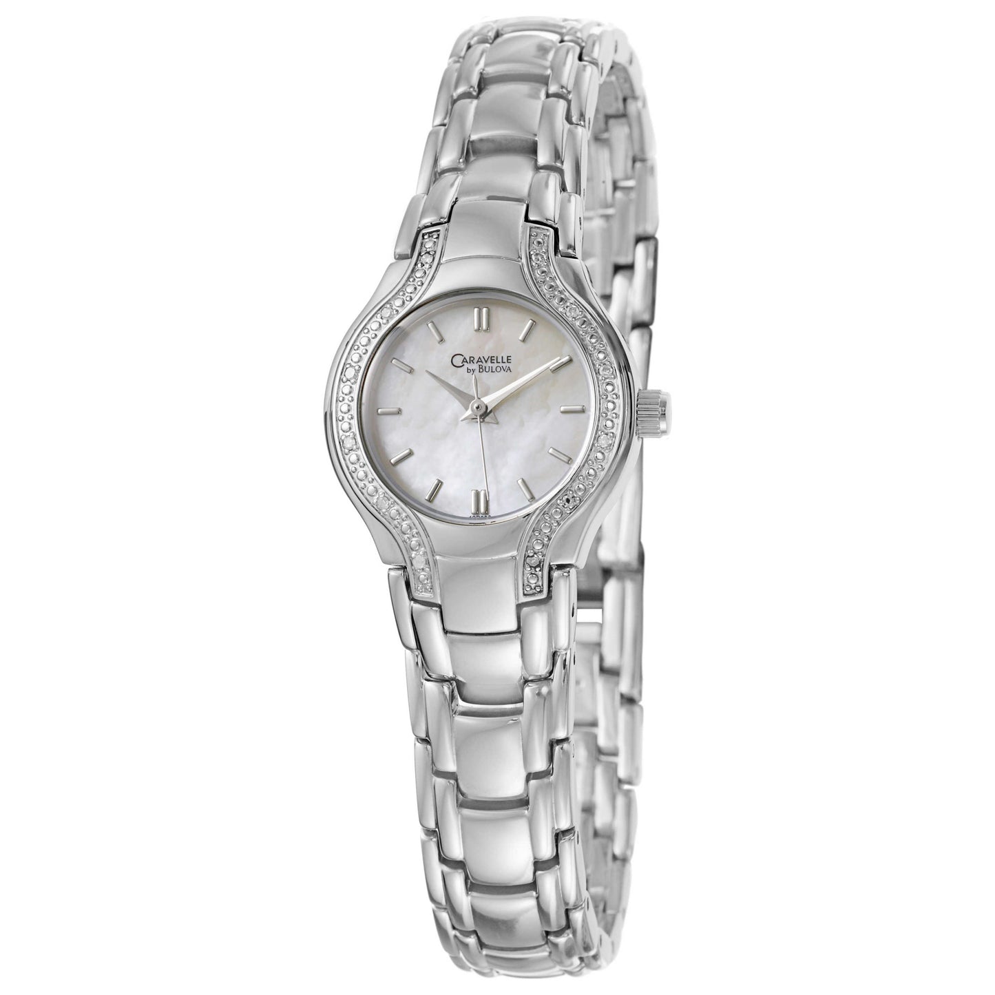 Front view of Caravelle Diamond Women's Quartz Watch 43R000