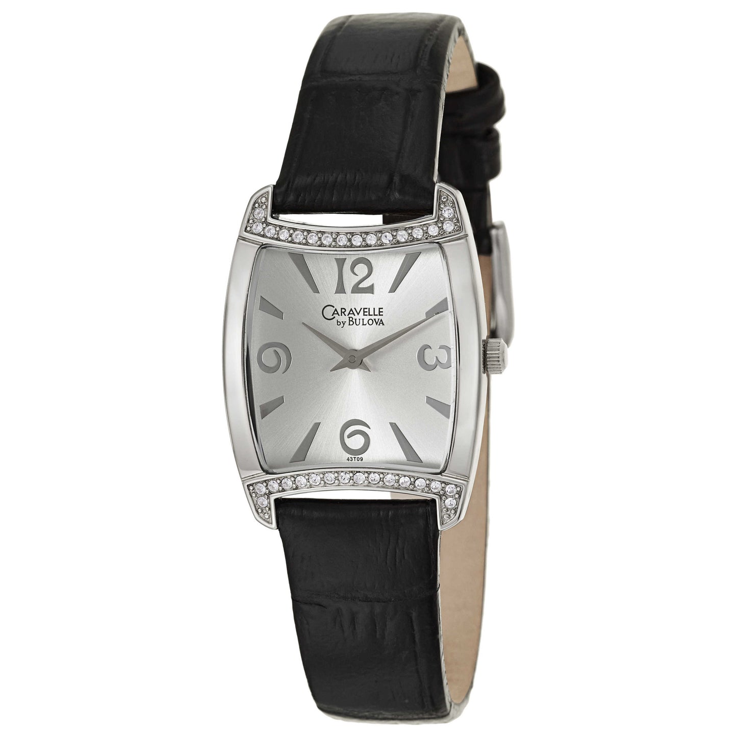Front view of Caravelle Crystal Women's Japanese Quartz (Battery-Powered) Watch 43T09