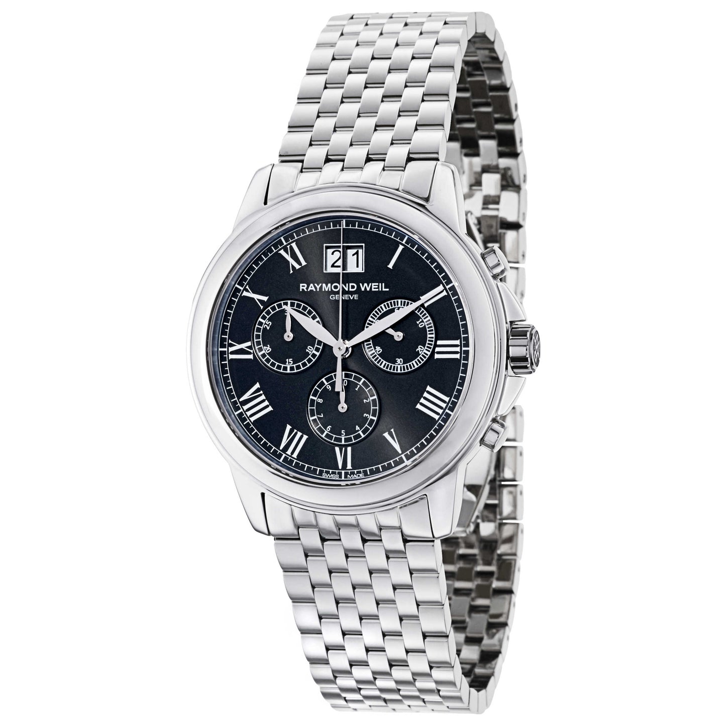 Front view of Raymond Weil Tradition Men's Swiss Quartz (Battery-Powered) Watch 4476-ST-00200