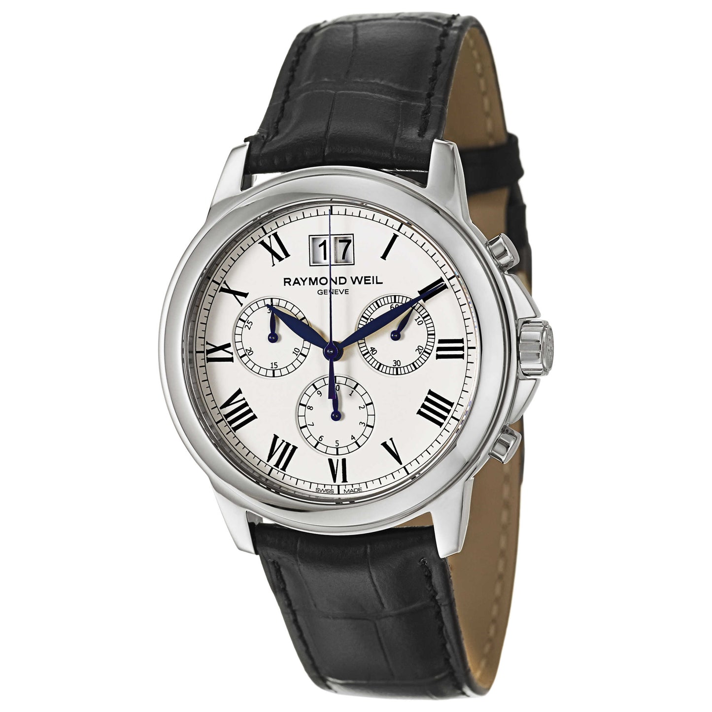 Front view of Raymond Weil Tradition Men's Swiss Quartz (Battery-Powered) Watch 4476-STC-00300