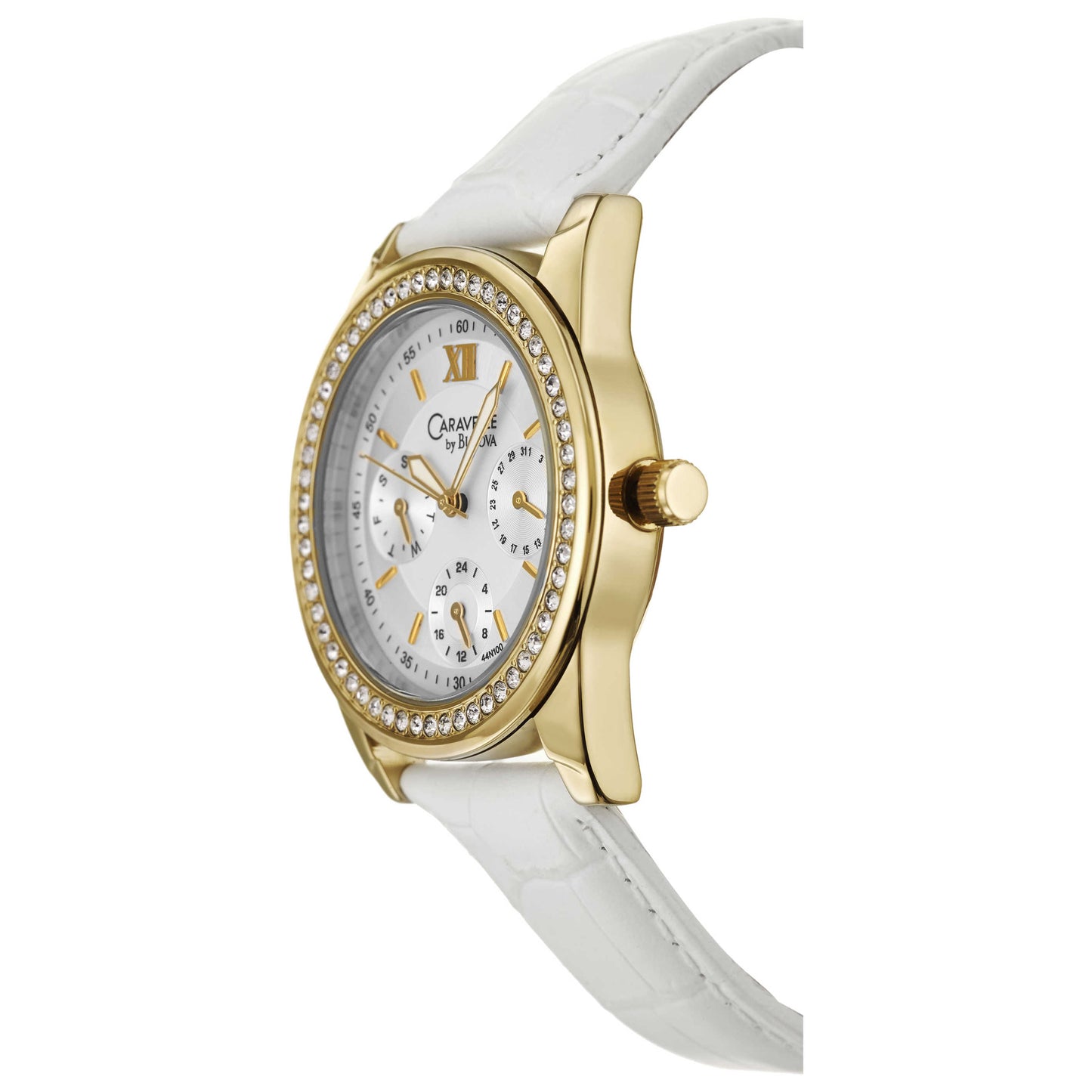Caravelle Crystal Women's Japanese Quartz (Battery-Powered) Watch 44N100 - Image #4