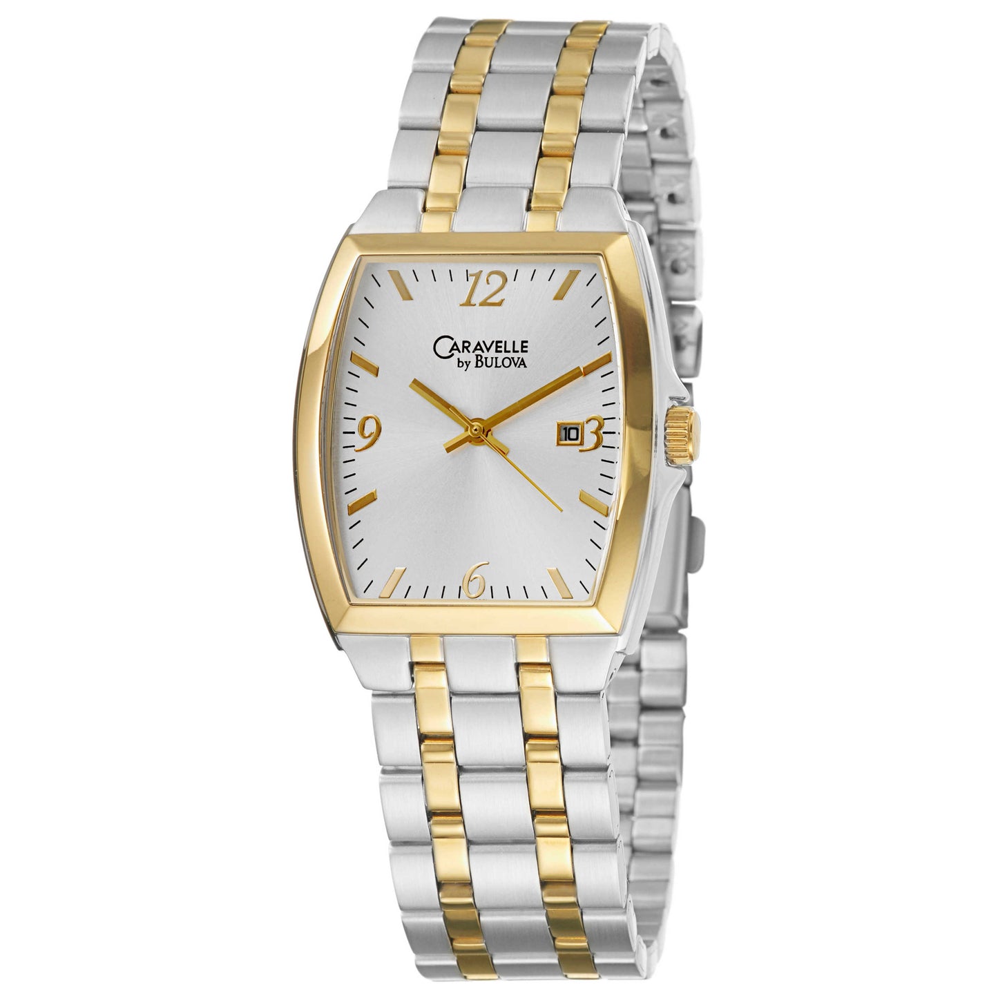 Front view of Caravelle Bracelet Men's Quartz Watch 45B001