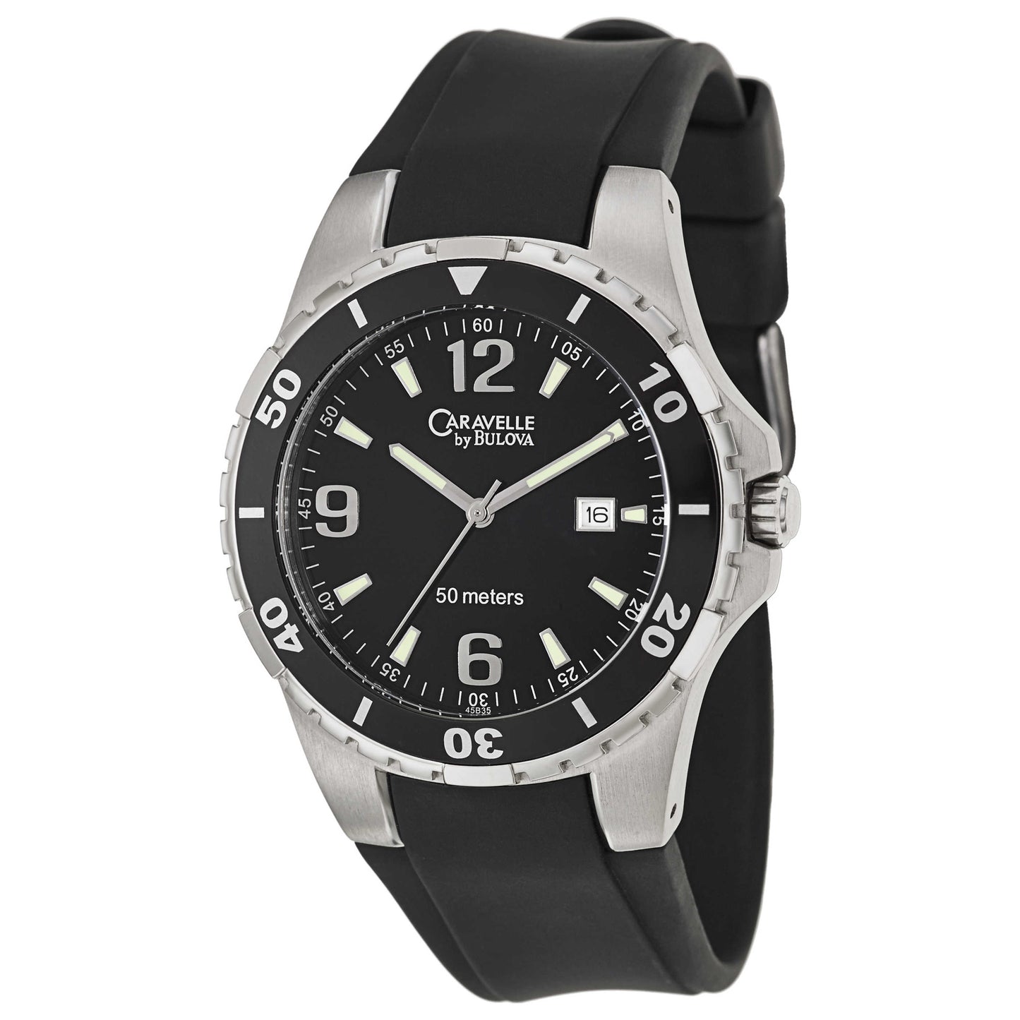 Front view of Caravelle Sport Men's Japanese Quartz (Battery-Powered) Watch 45B35