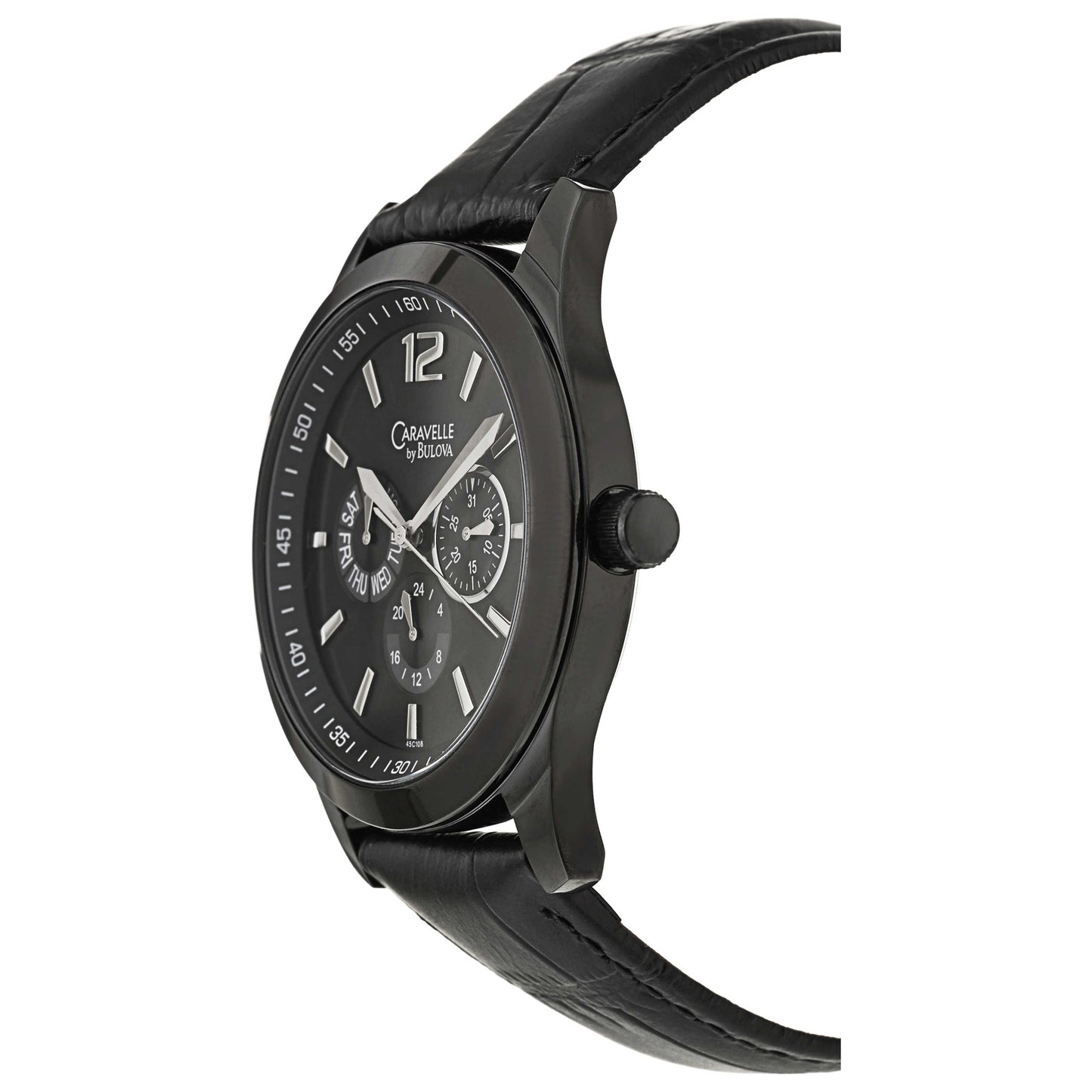 Caravelle Strap Men's Japanese Quartz (Battery-Powered) Watch 45C108 - Image #4