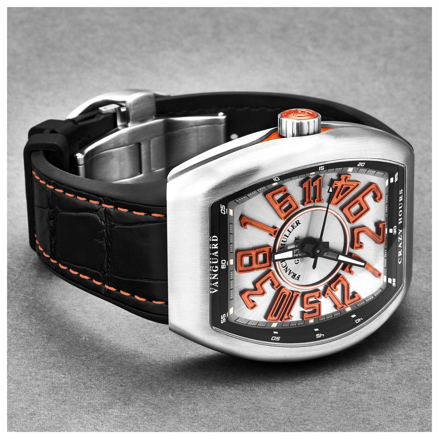 Franck Muller Vanguard Crazy Hours Men's Automatic Watch 45CHTTBRORSIL - Image #3