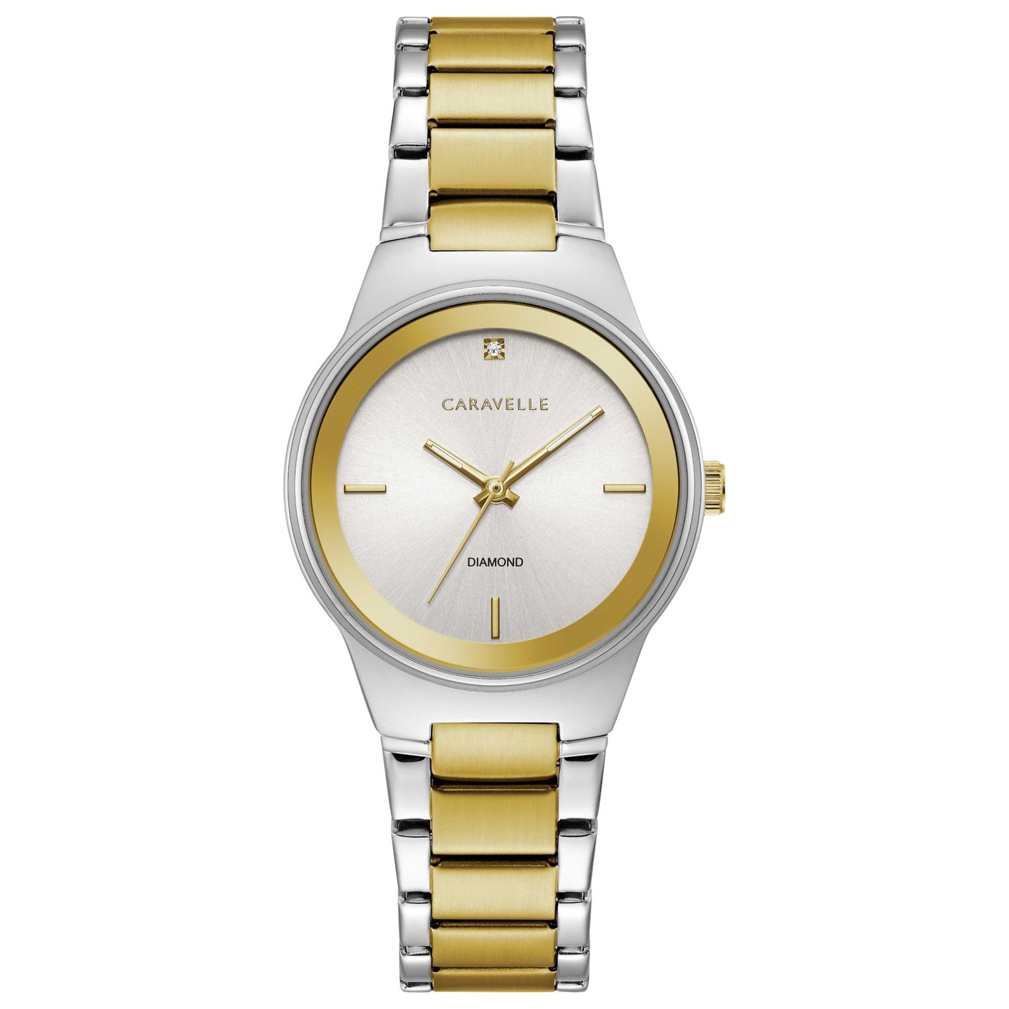 Front view of Caravelle by Bulova Diamond Women's Quartz Watch 45P108