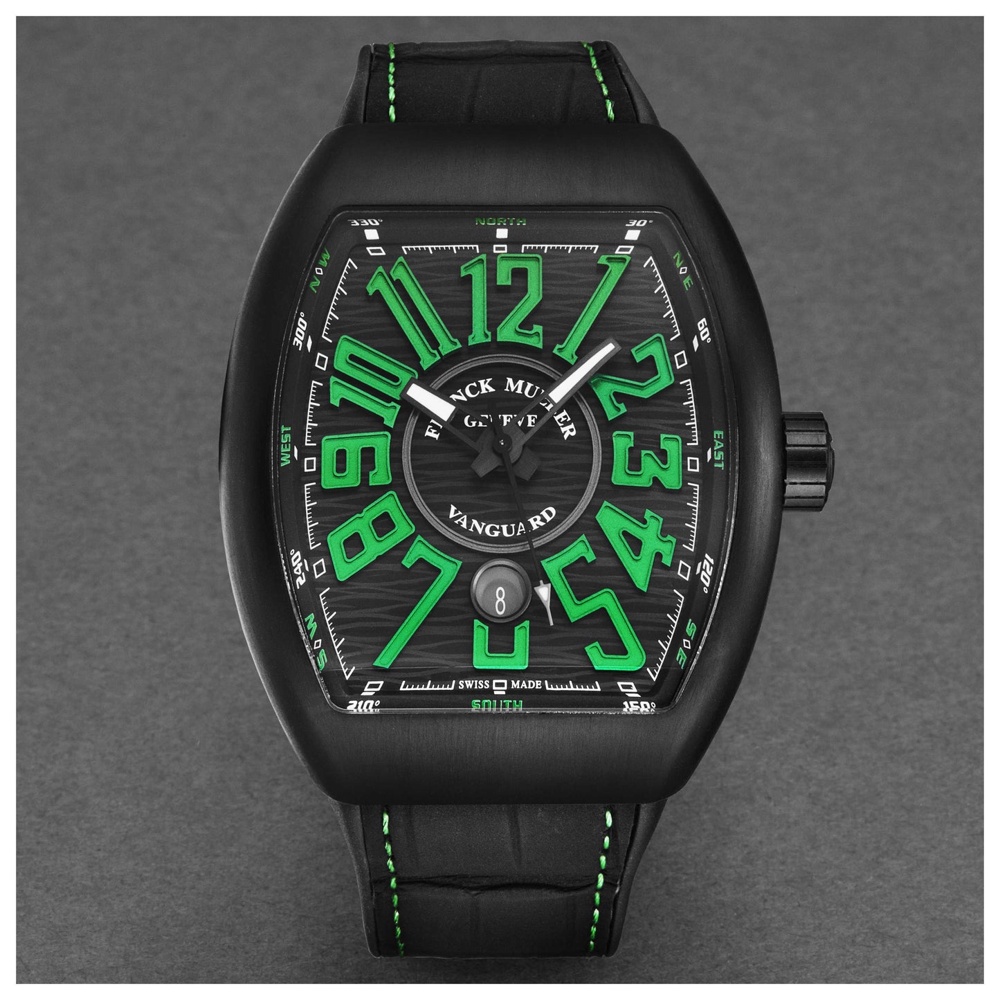 Franck Muller Vanguard Men's Automatic Watch 45SCBLKBLKGRN - Image #5