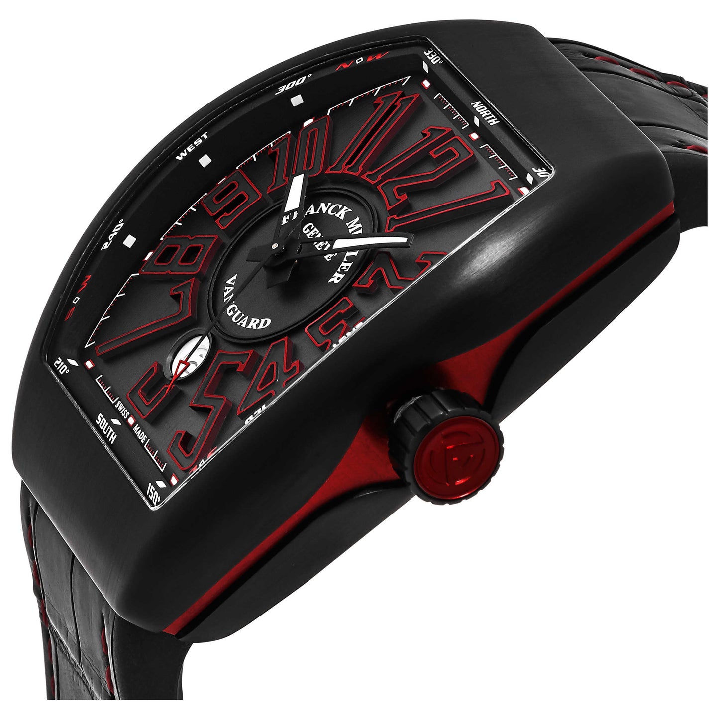 Franck Muller Vanguard Men's Automatic Watch 45SCBLKBLKRED - Image #5