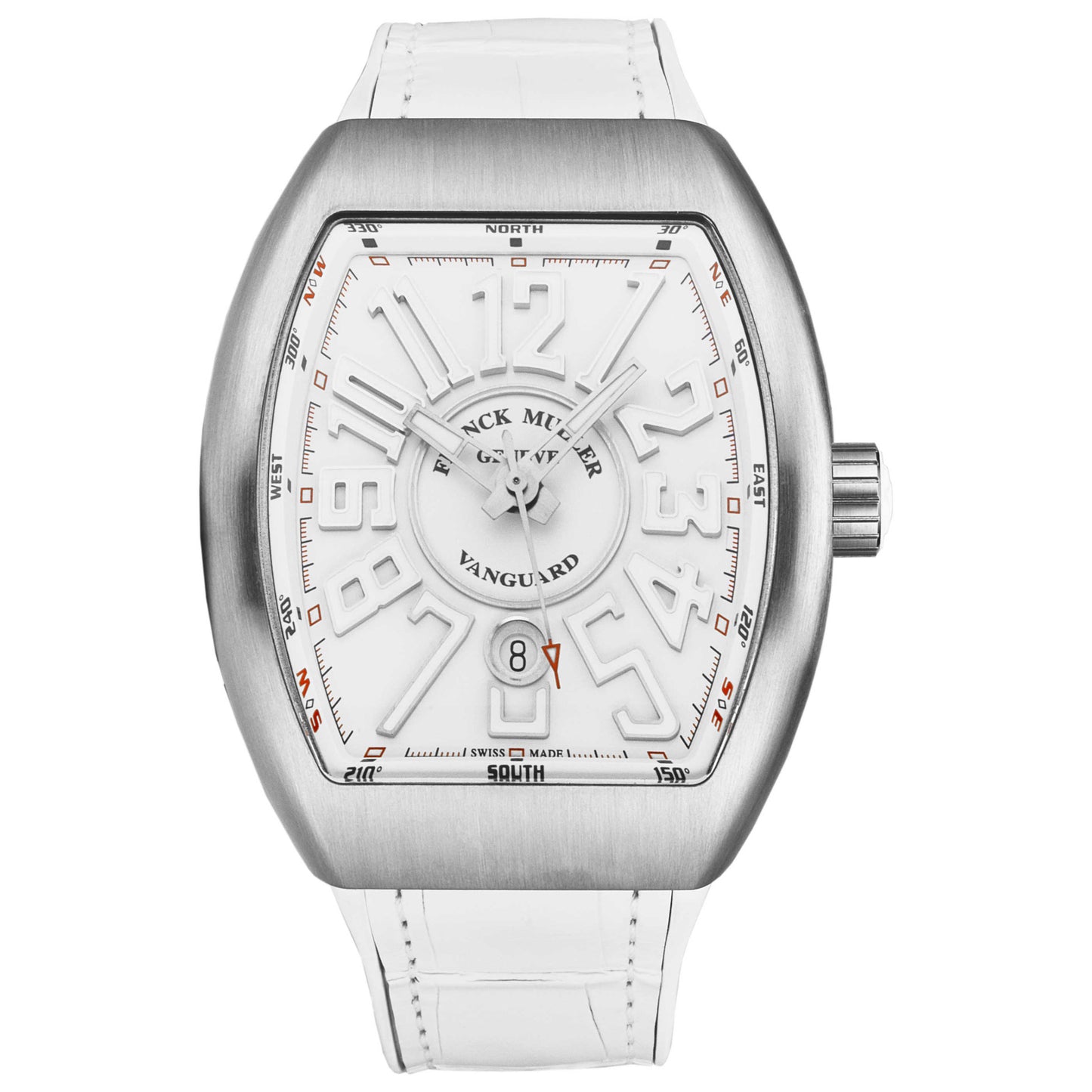 Front view of Franck Muller Vanguard Men's Automatic Watch 45SCWHTWHTWHT-1