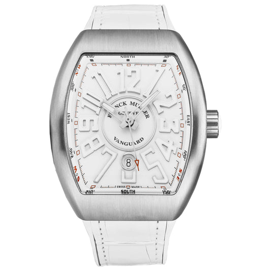 Front view of Franck Muller Vanguard Men's Automatic Watch 45SCWHTWHTWHT-1