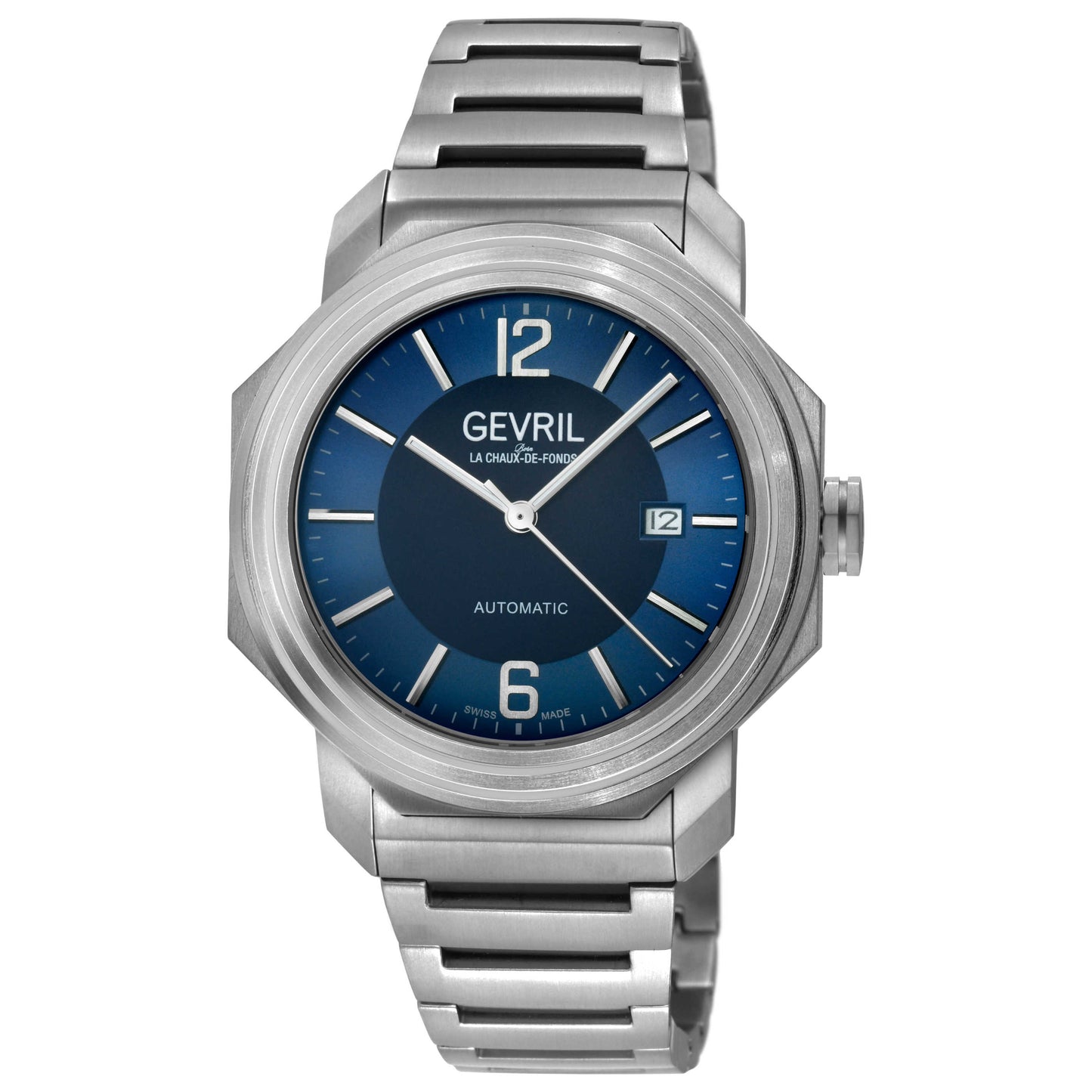 Front view of Gevril Roosevelt Men's Automatic Watch 46534B