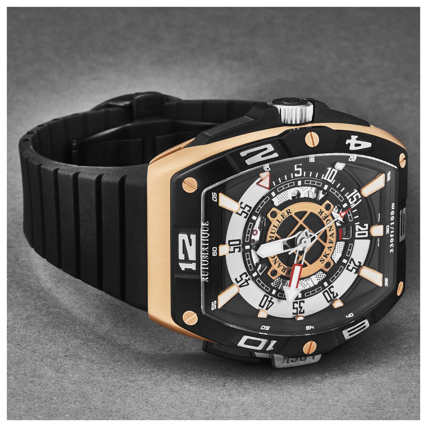 Franck Muller Skafander Men's Automatic Watch 46SCSKFBLKBKGD2 - Image #4