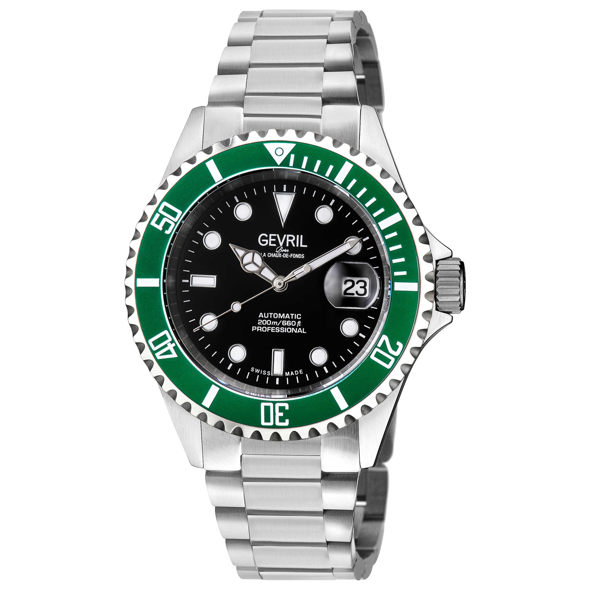 Front view of Gevril Wallstreet Men's Automatic Watch 4852A