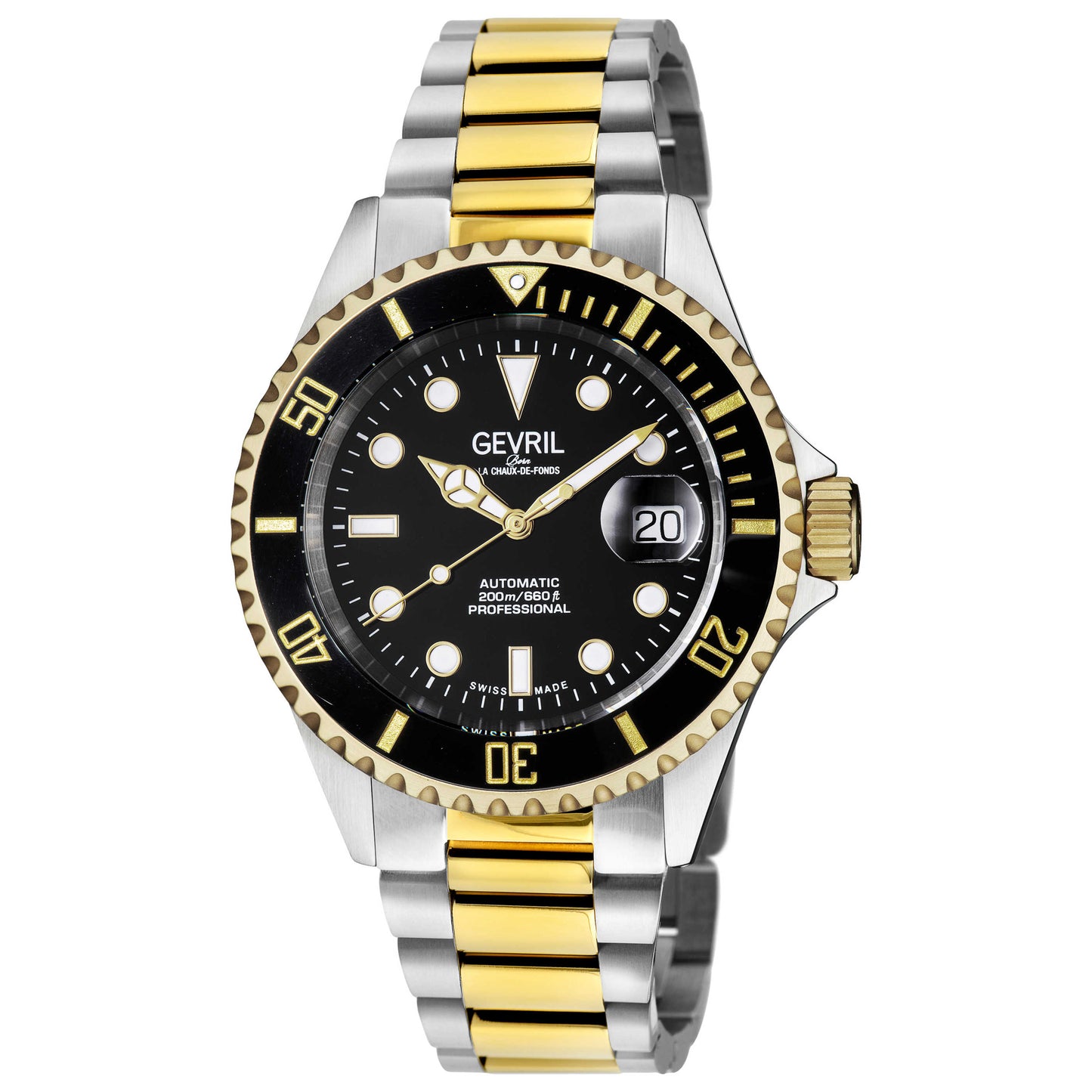 Front view of Gevril Wallstreet Men's Automatic Watch 4855A