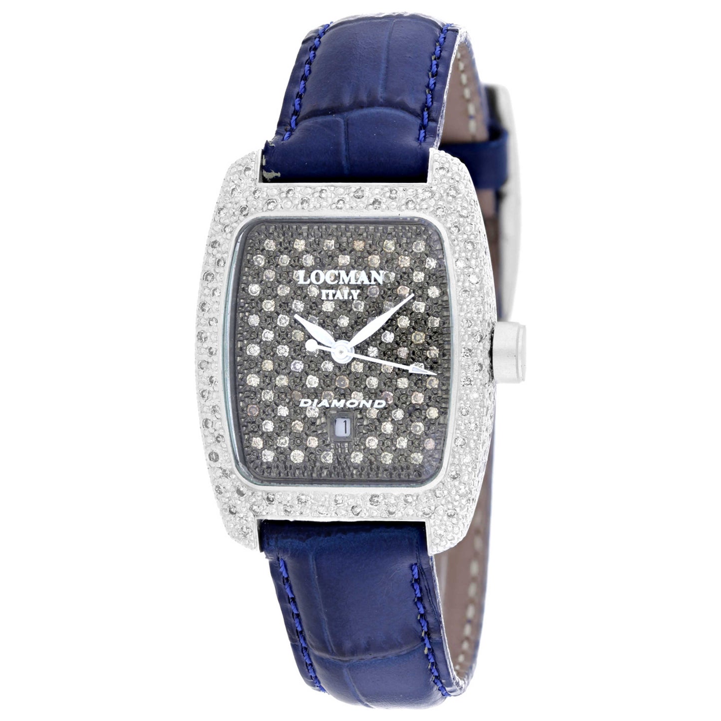 Front view of Locman Diamond Women's Quartz Watch 485DLDC/BL