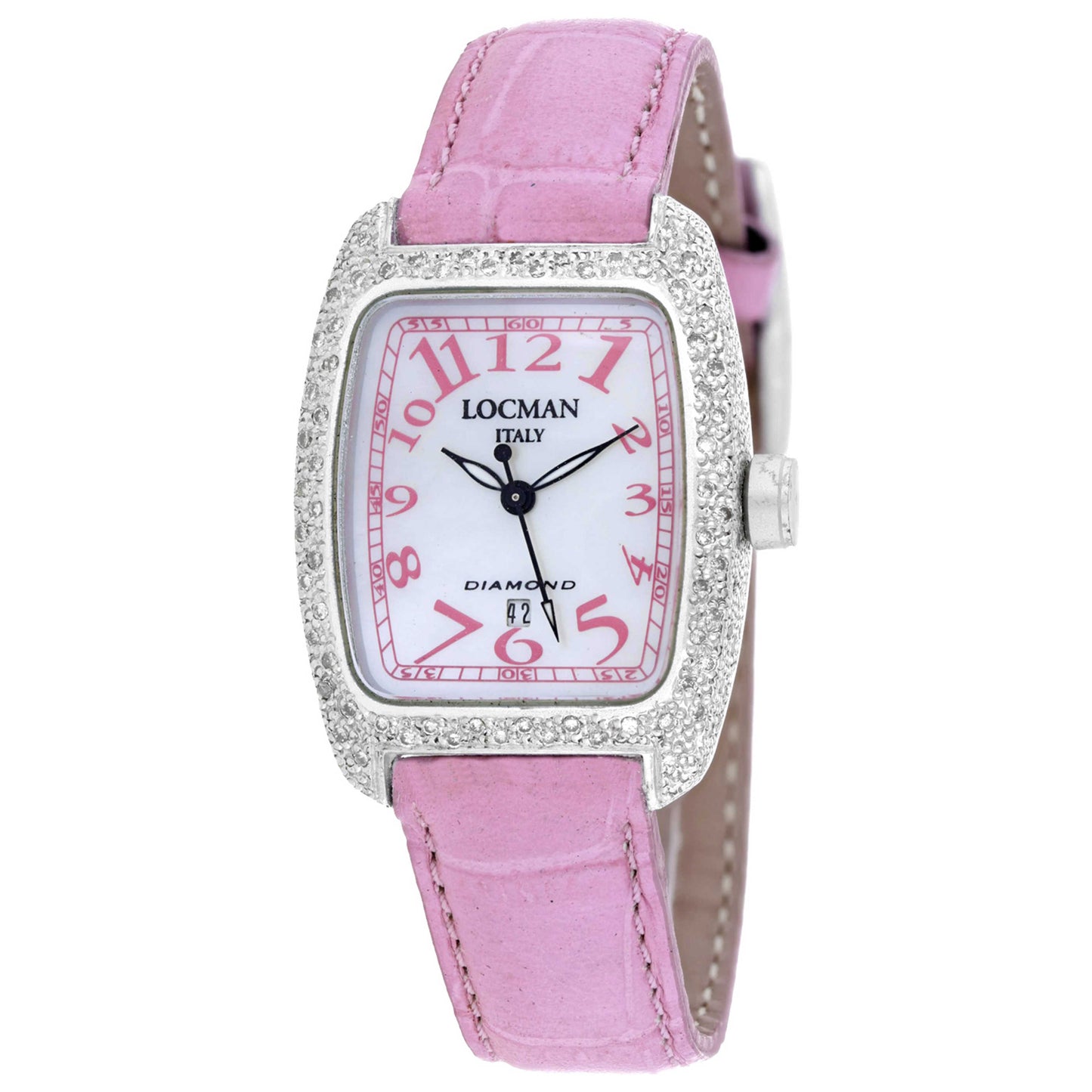 Front view of Locman Diamond Women's Quartz Watch 485MOPPK2DC/PK