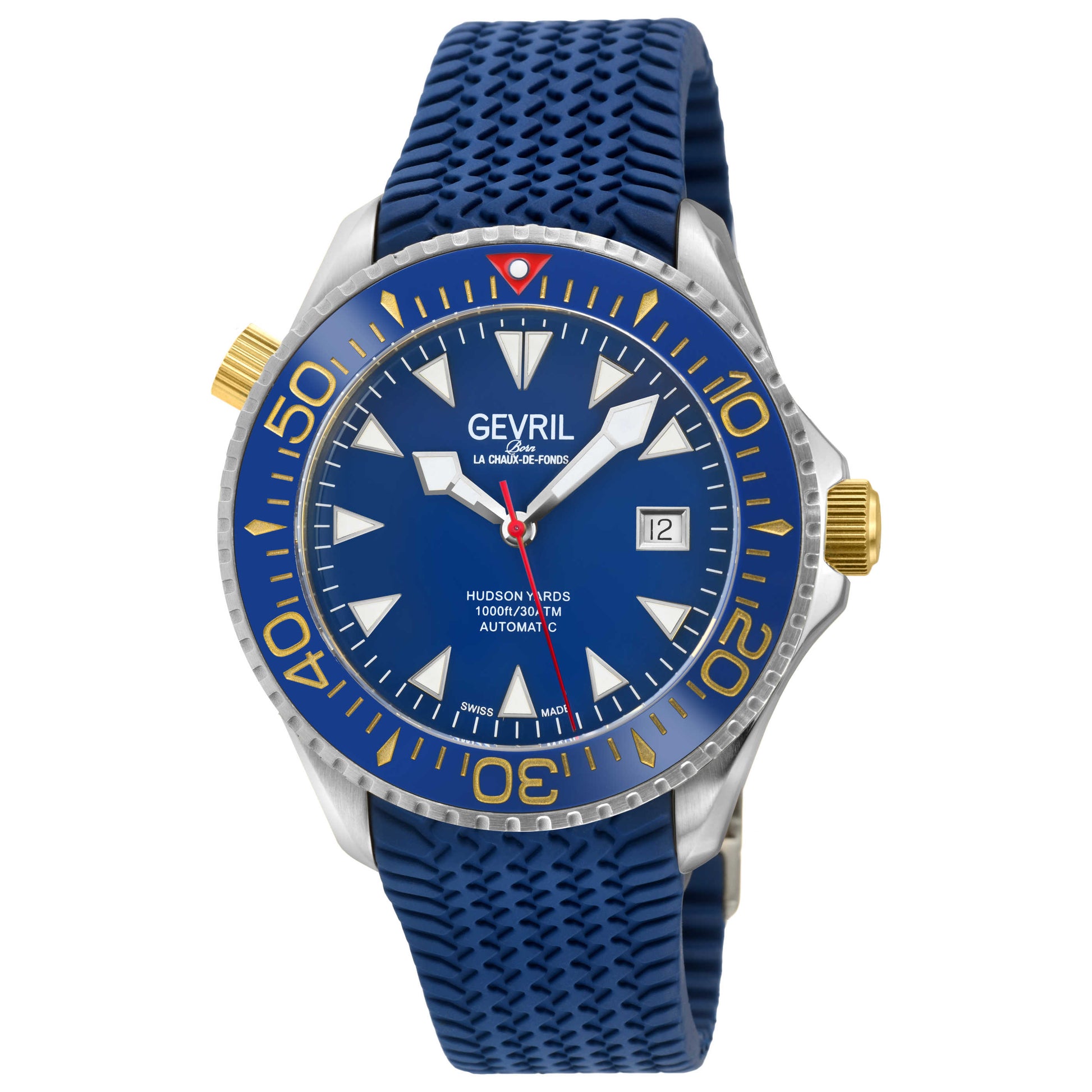 Front view of Gevril Hudson Yards Men's Automatic Watch 48803R